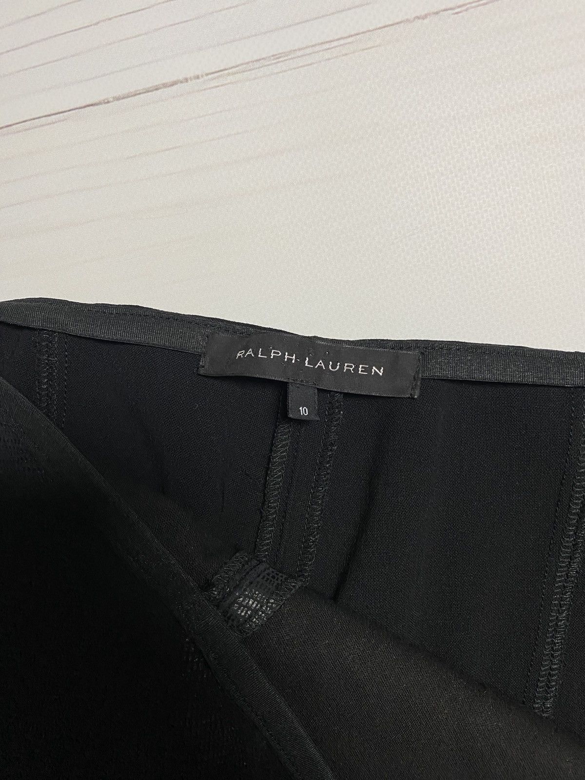 Polo Ralph Lauren × Vintage Vintage Ralph Lauren lamb genuine leather y2k pants Size 28" / US 6 / IT 42 - 3 Thumbnail