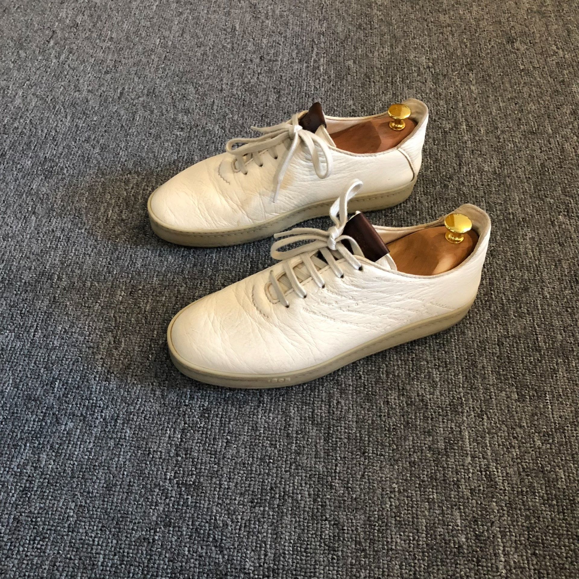 Berluti Sketch Signature White Casual Shoes