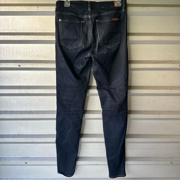 7 For All Mankind 7 For All Mankind Deep Indigo the Skinny b(air) denim Sz 28 Size 28" / US 6 / IT 42 - 3 Thumbnail
