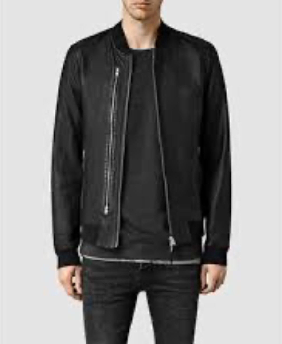 Allsaints AllSaints leather bomber Size US L / EU 52-54 / 3 - 8 Thumbnail
