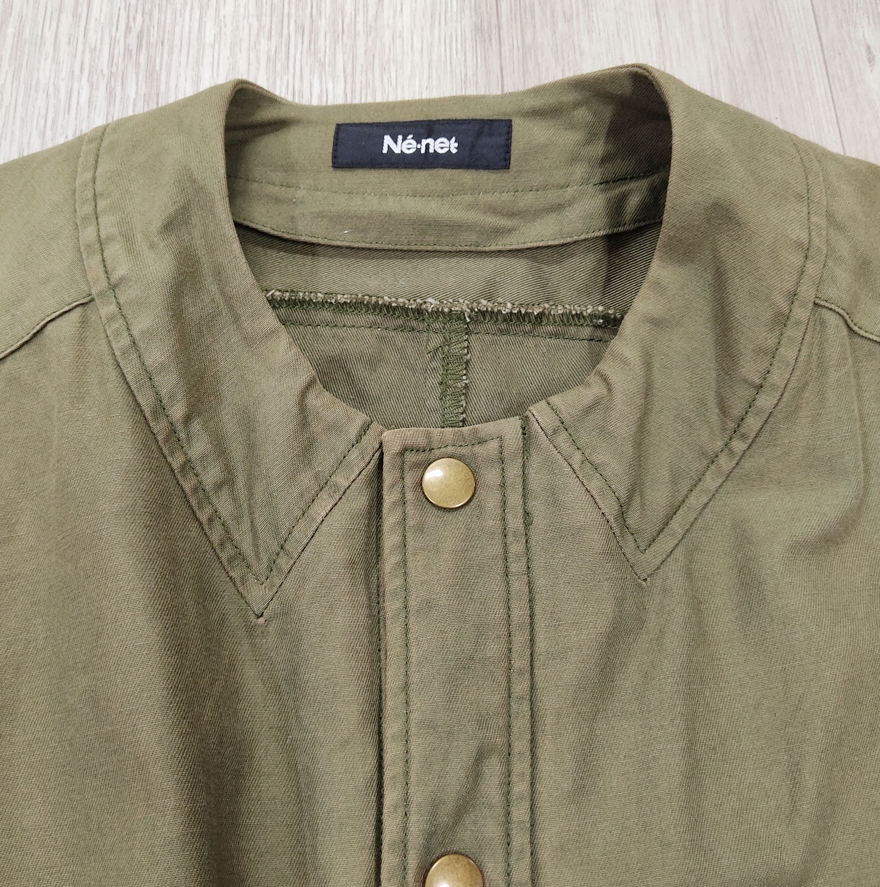 Ne-Net Issey Miyake Ne-Net Maltese Olive Outerwear Jacket Size M / US 6-8 / IT 42-44 - 7 Thumbnail