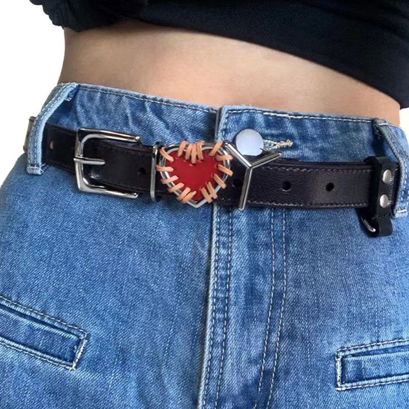 Designer × Vintage Red Heart Belt Size ONE SIZE - 3 Thumbnail