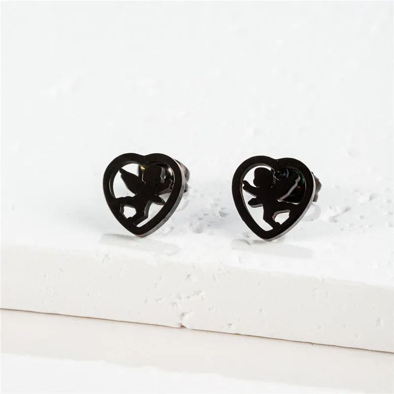 Jewelry Mini Romantic Cupid Earrings Charm Earring Gift Size ONE SIZE - 1 Preview