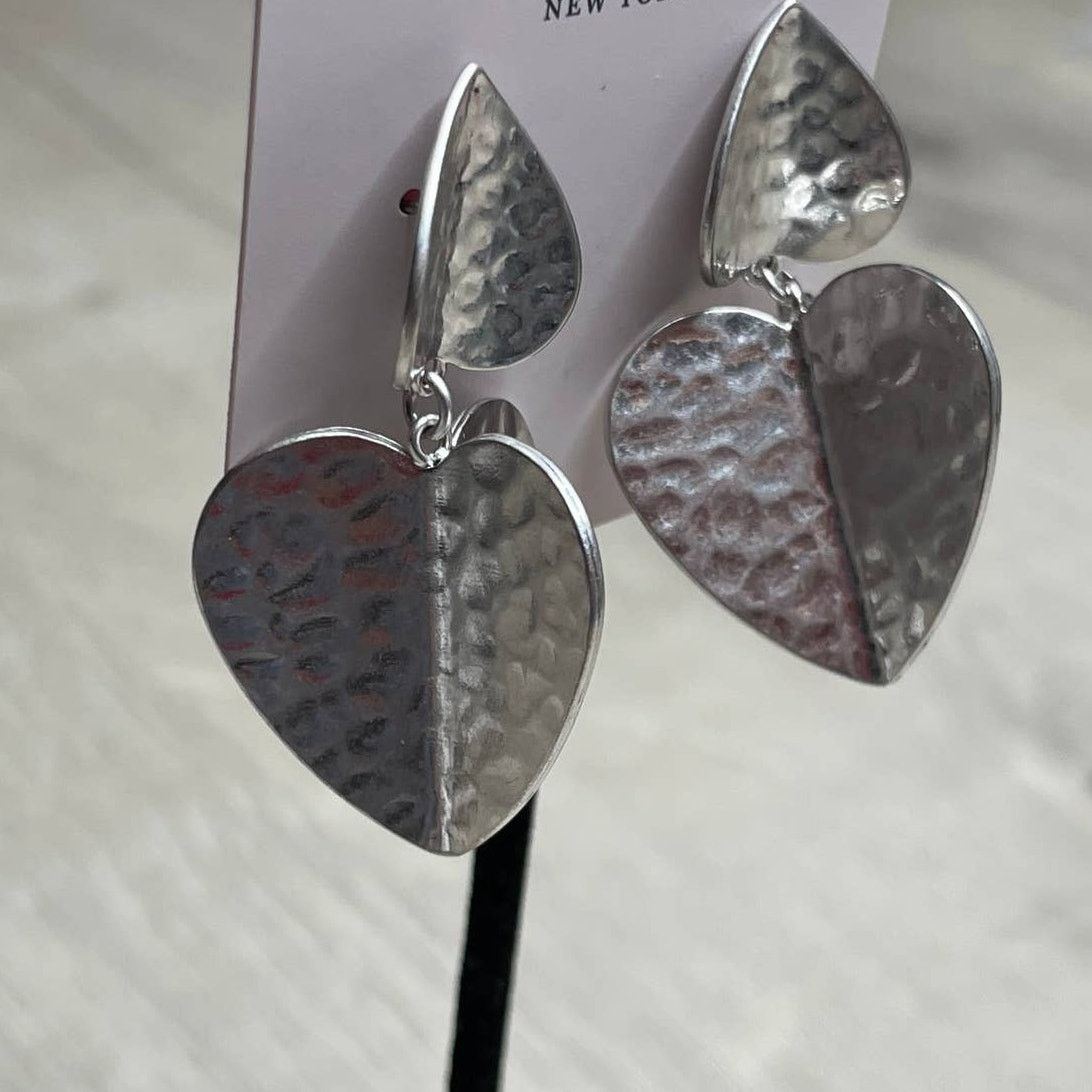 Kate Spade Kate Spade Metal Petal Drop Earrings Worn Silver Size ONE SIZE - 3 Thumbnail