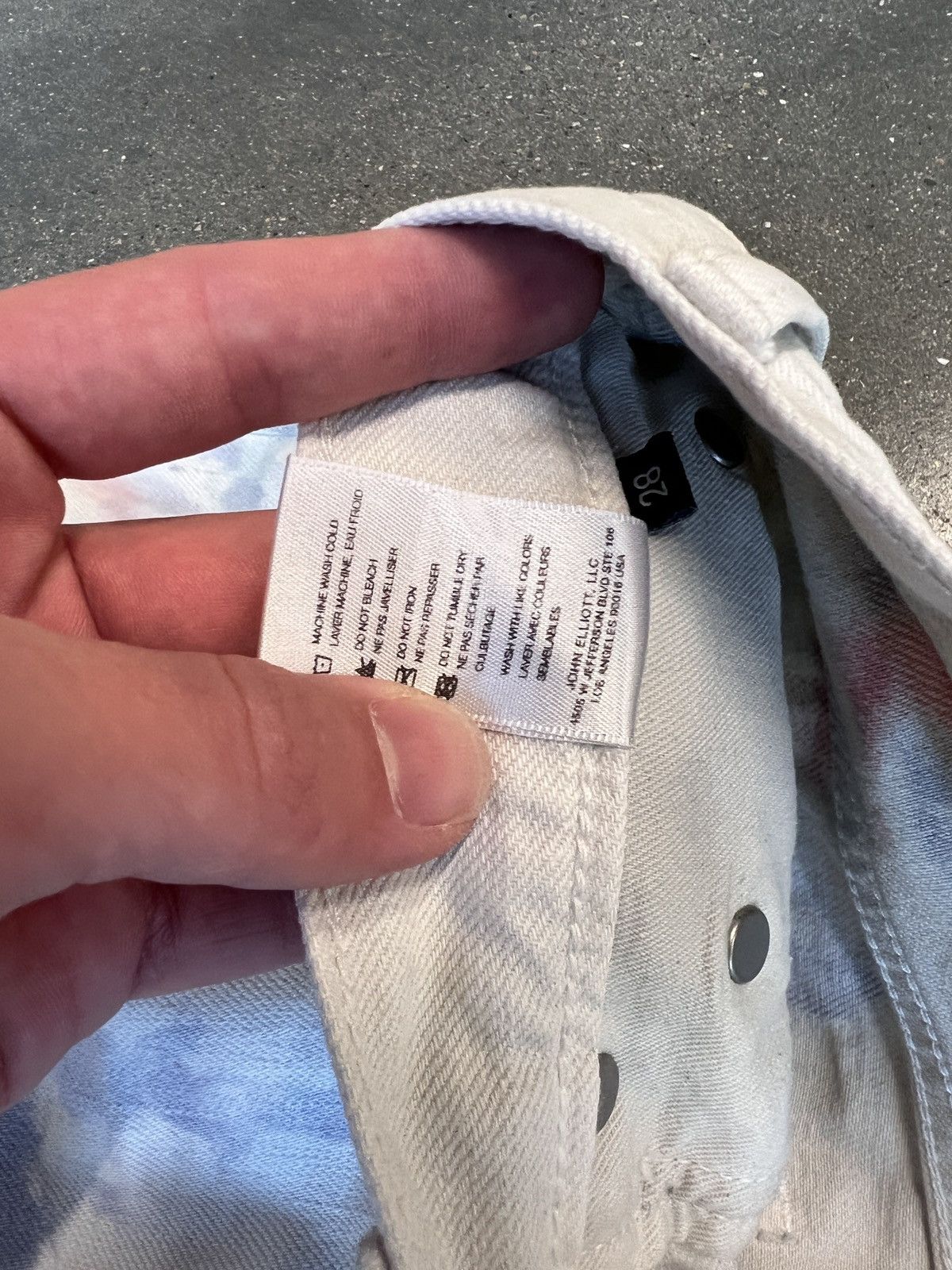 John Elliott John Elliot Watercolor Jeans White Size US 28 / EU 44 - 4 Thumbnail