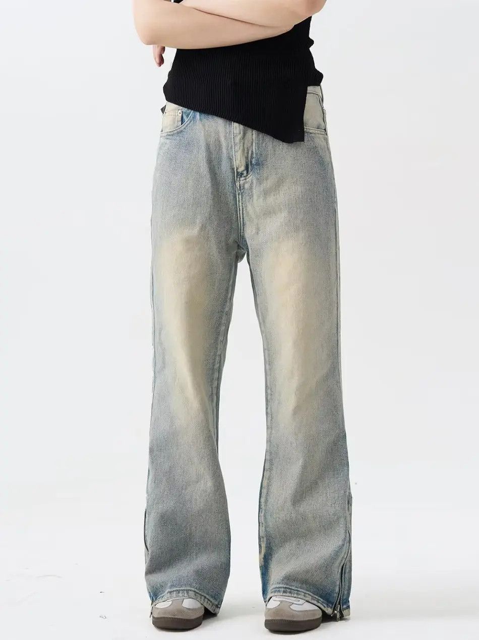 Japanese Brand × Jean Retro loose straight leg high street jeans Size US 32 / EU 48 - 3 Thumbnail