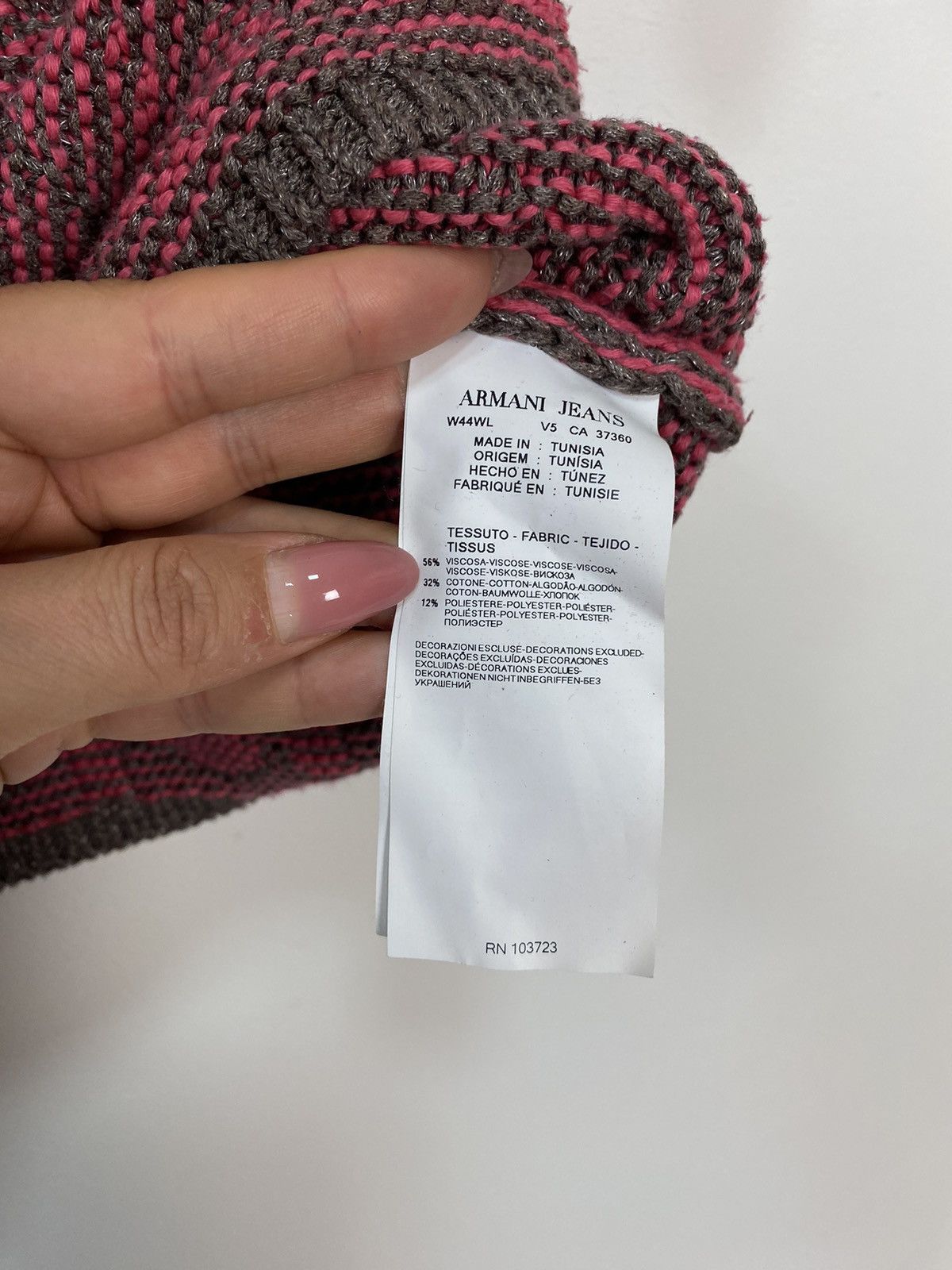 Armani Armani Jeans Round-Neck Jumper Pullover Sweater Womens Sz S Size S / US 4 / IT 40 - 6 Thumbnail