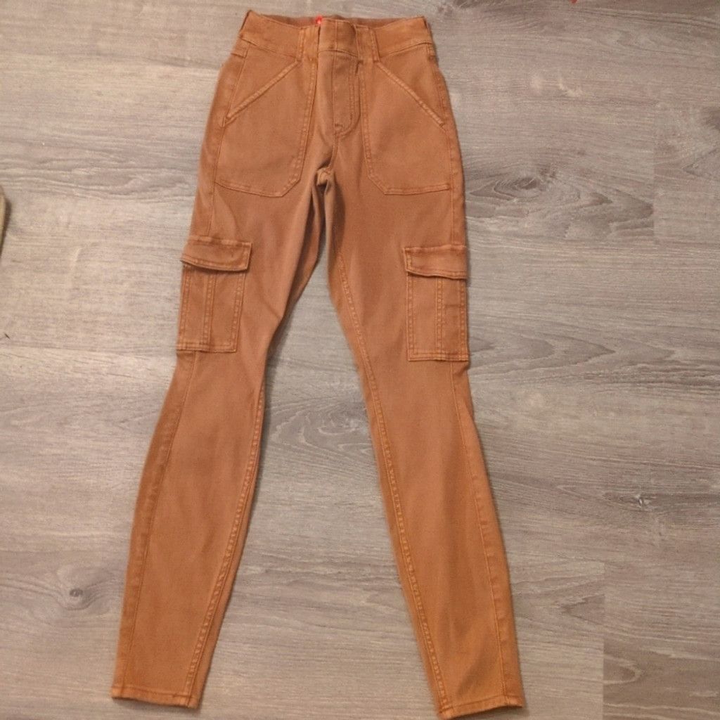 Spanx Spanx tan cargo pull on denim pants size XS Size 24" / US 00 / IT 34 - 1 Thumbnail