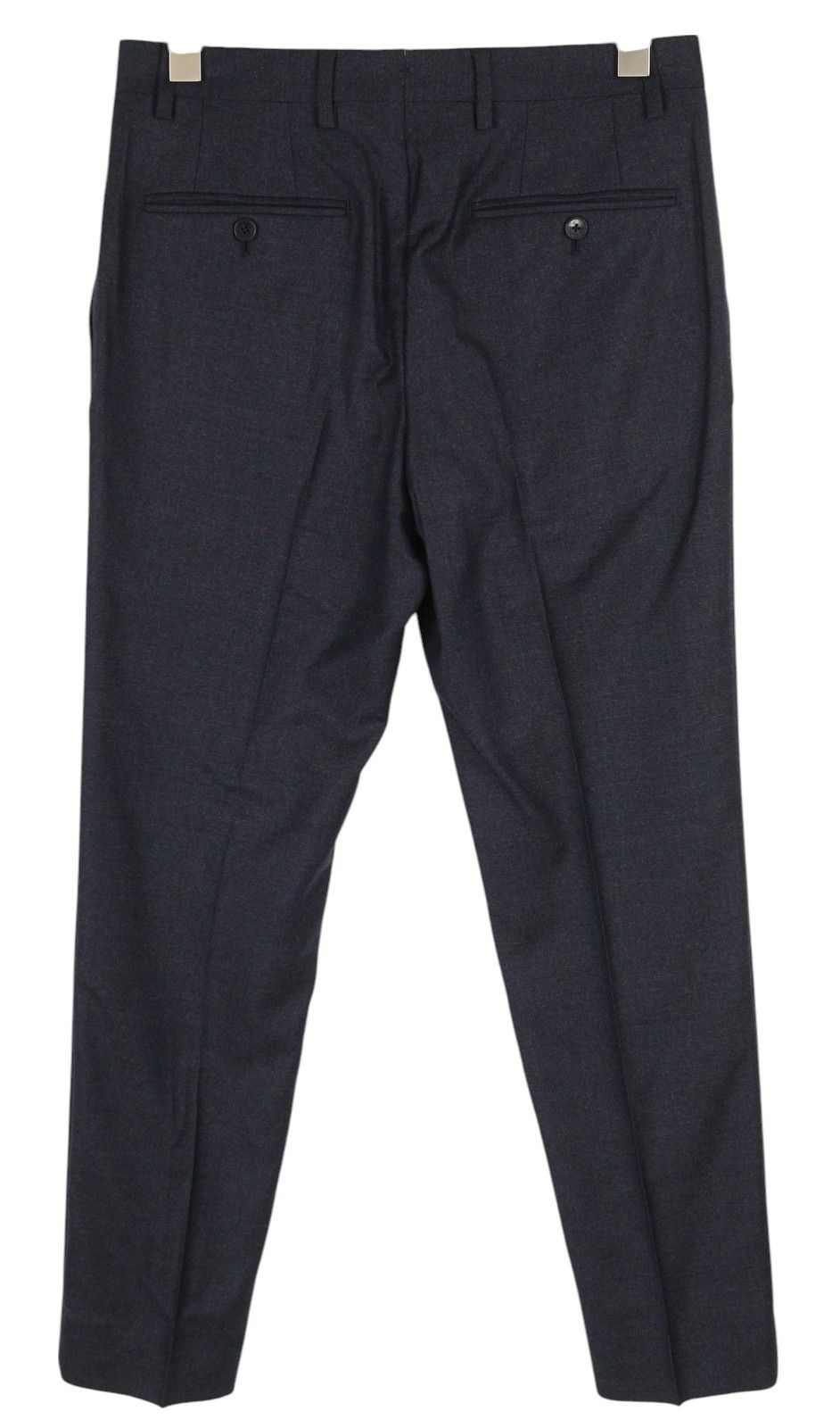 Tommy Hilfiger LARDINI 46 Blue Patterned Wool Cashmere Slim Trousers 85318 Size US 30 / EU 46 - 2 Thumbnail