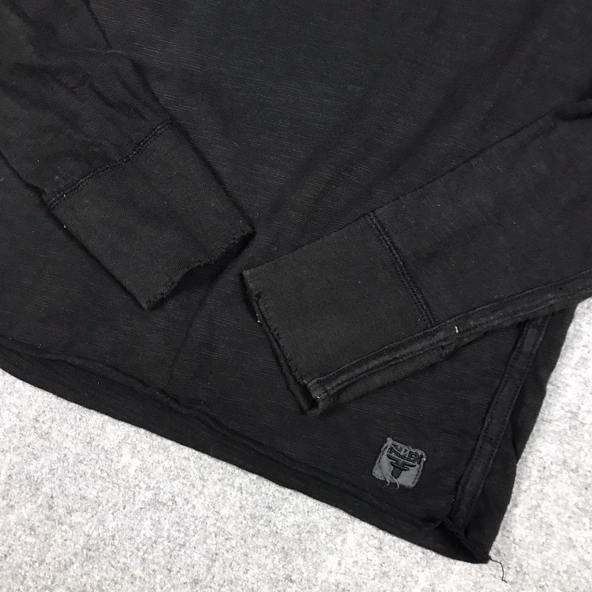 If Six Was Nine × Japanese Brand FALLEN DISTRESS DESIGN LONG SLEEVE TSHIRT BUTTON STYLE Size US S / EU 44-46 / 1 - 4 Thumbnail
