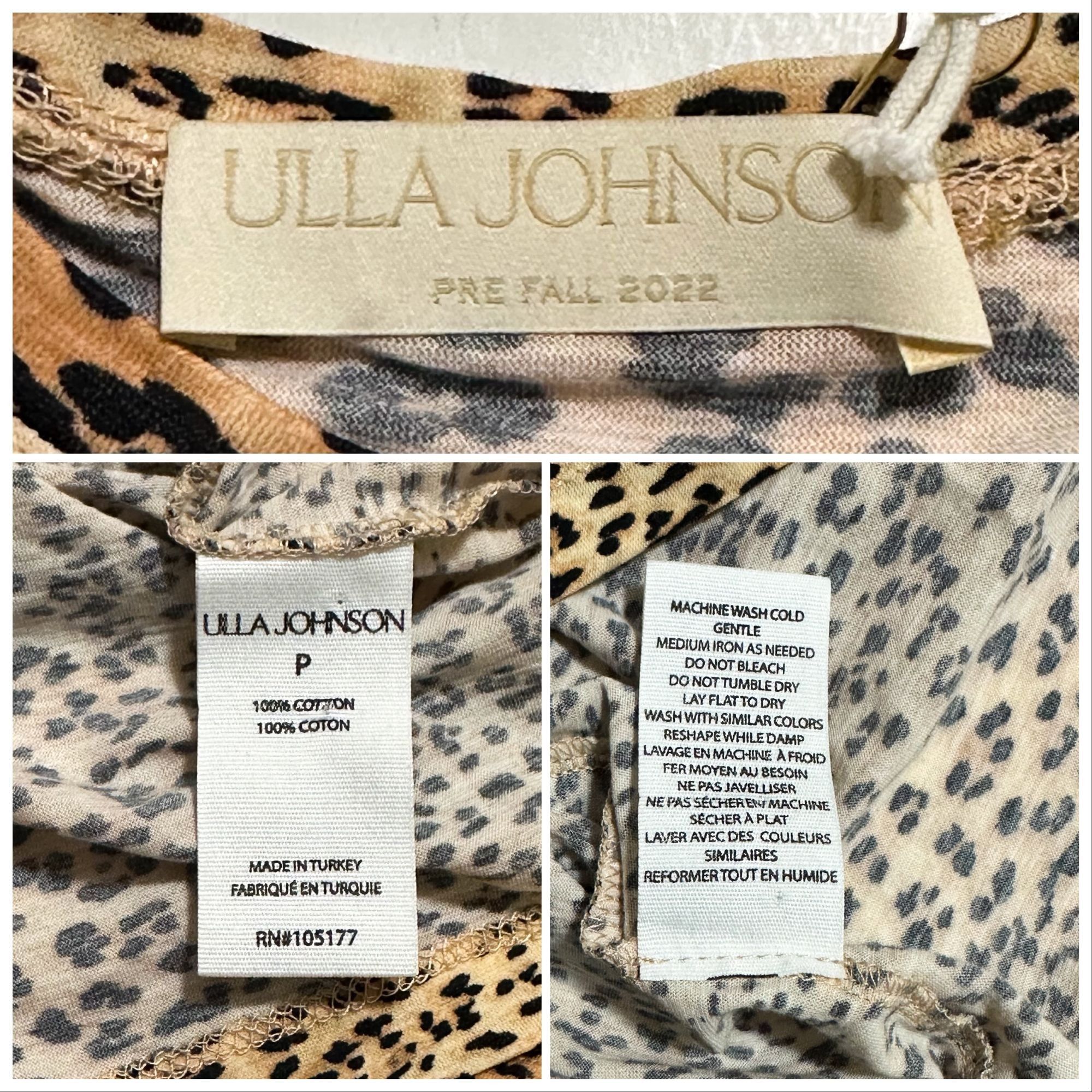 Ulla Johnson Ulla Johnson Eve Top, Snow Leopard, Size P (XS), New with ta Size XS / US 0-2 / IT 36-38 - 3 Thumbnail