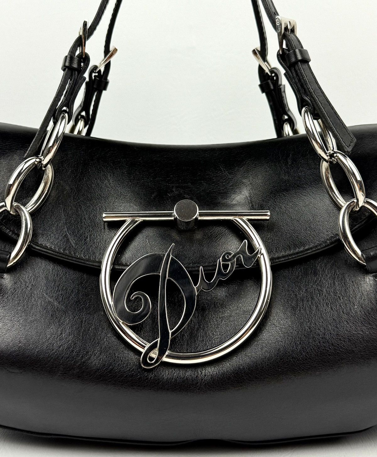 Dior Dior - John Galliano - FW/2004 - Silver Logo - Diva Size ONE SIZE - 5 Thumbnail