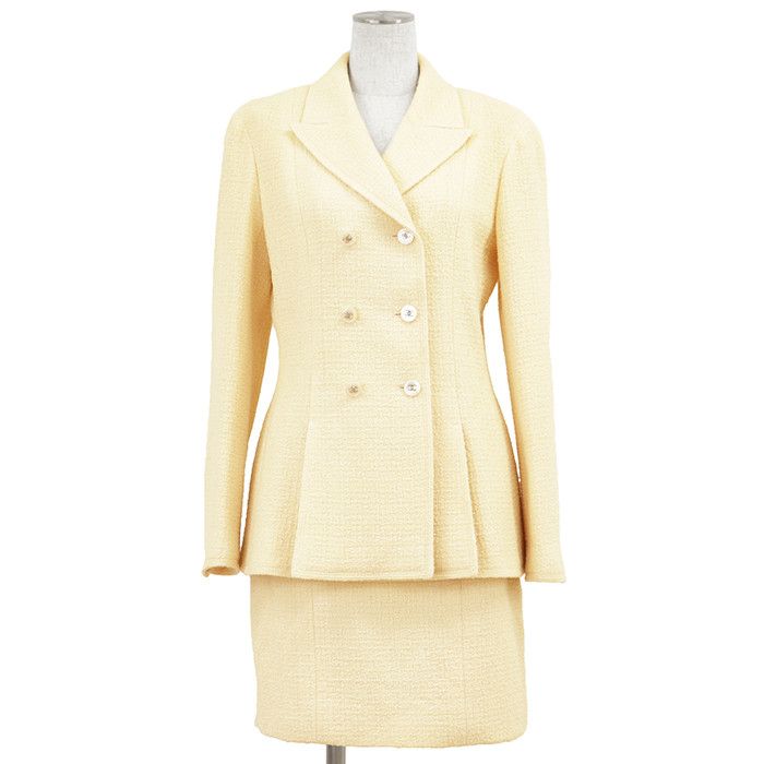 Chanel Chanel Chanel Tweed Jacket Skirt Set Textile Suits 98A P12136 DUTY FREE for USA Size ONE SIZE - 1 Thumbnail