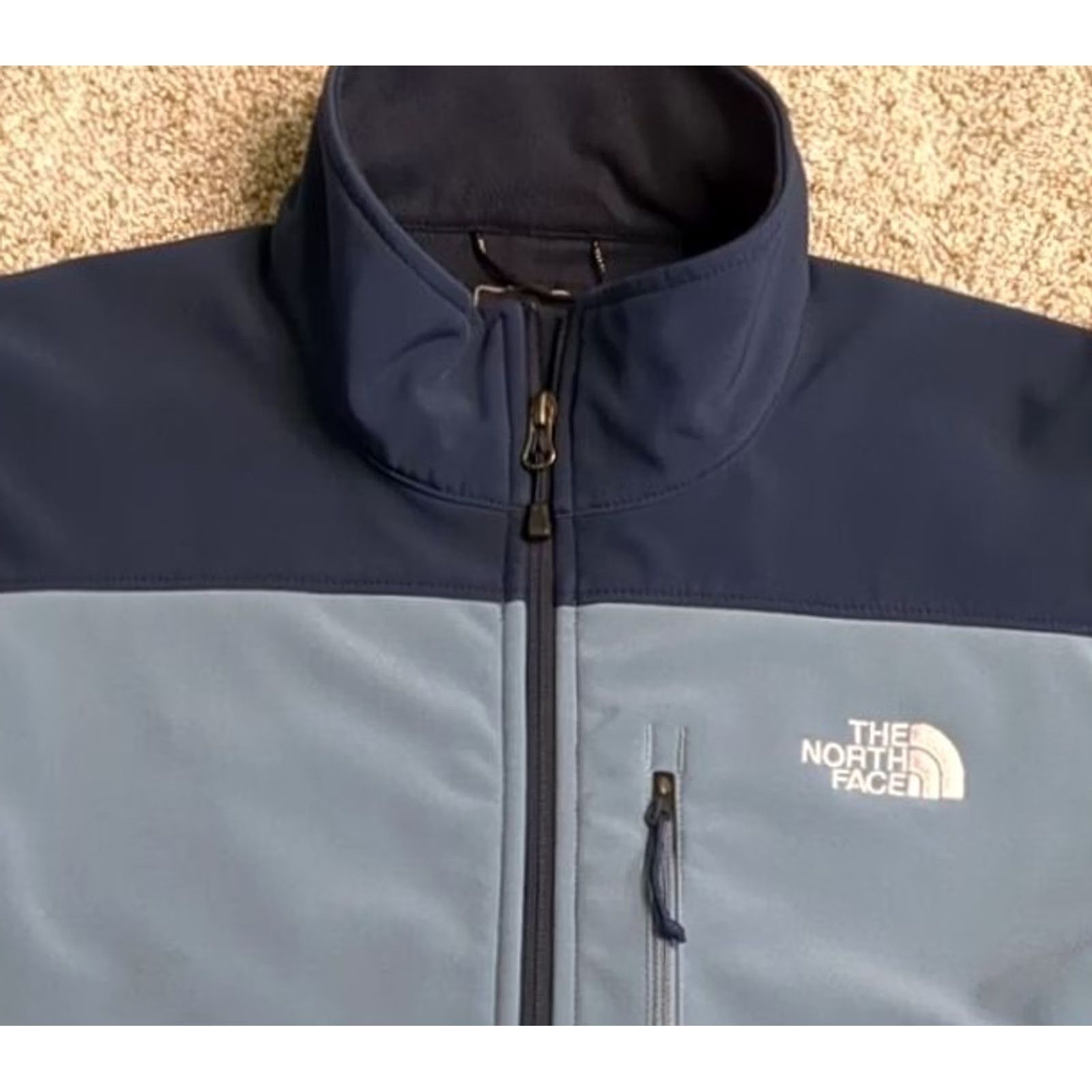 The North Face The North Face Jacket Blue Large Full Zip Softshell Apex Bionic Fleece Lined Mens Size US L / EU 52-54 / 3 - 3 Thumbnail
