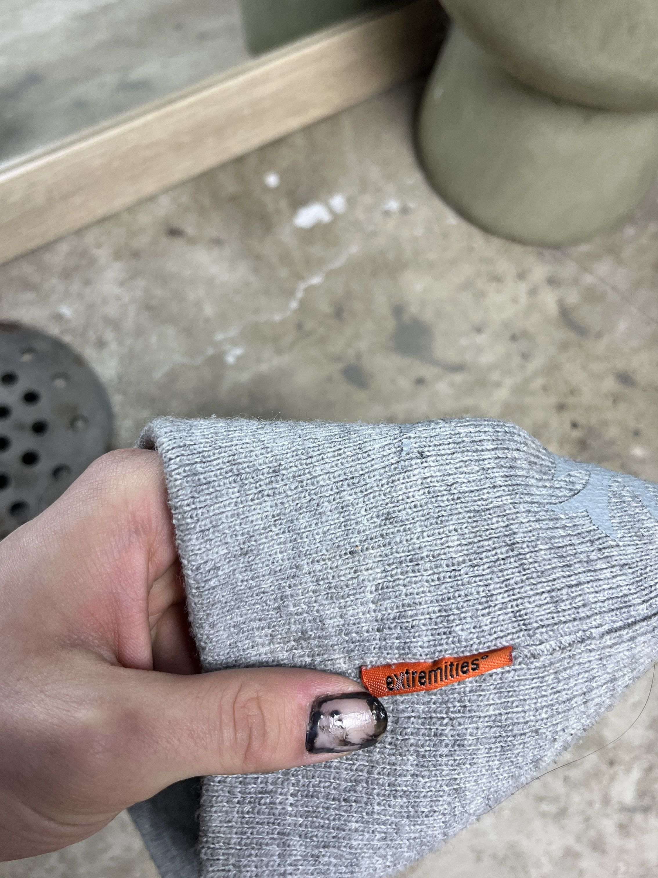 Vintage EXTREMITIES GREY TRIBAL BEANIE - № 4527 Size ONE SIZE - 3 Thumbnail