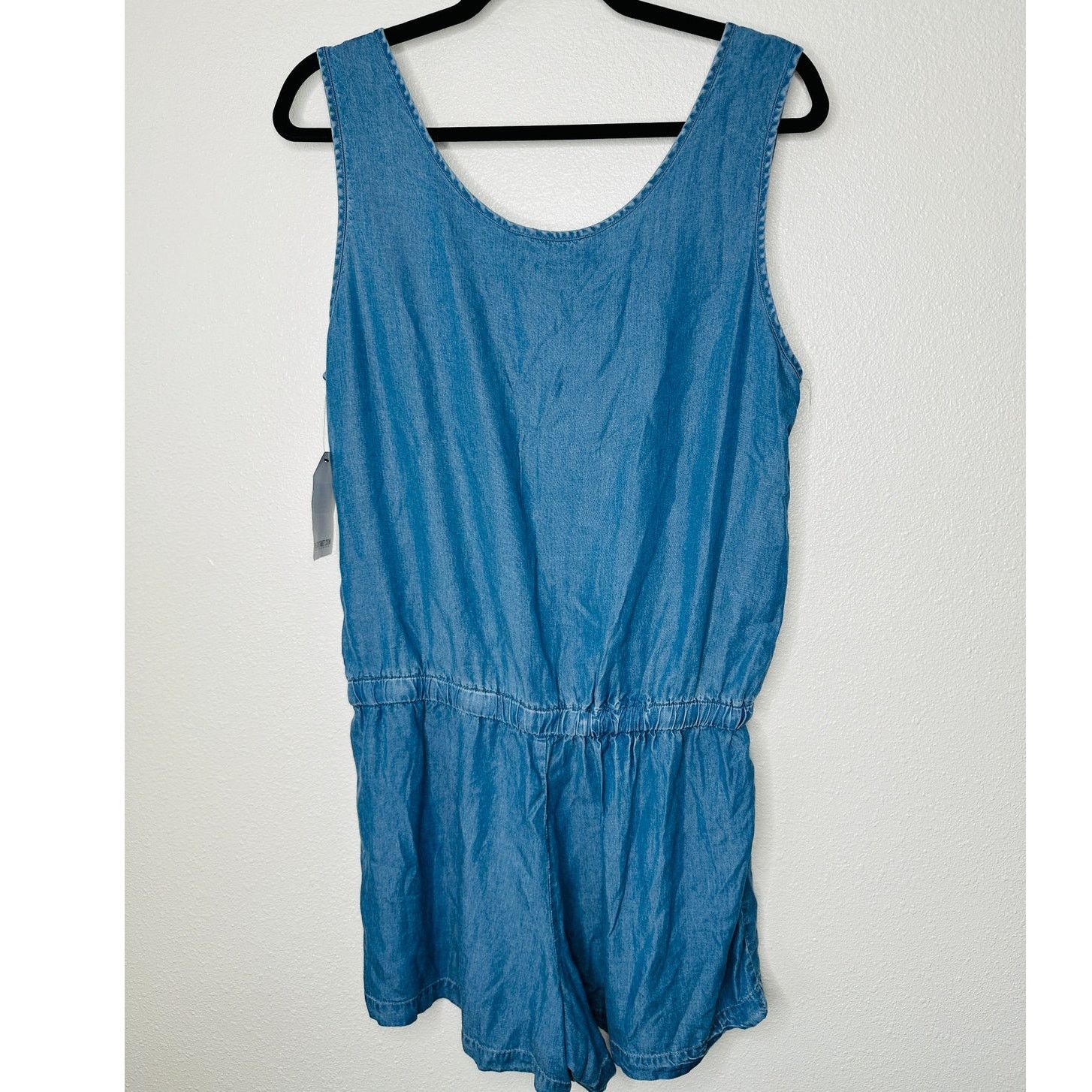 Other NWT W118 Vivian Sleeveless Half Button drawstring Romper L Size 36" / US 14 / IT 50 - 5 Thumbnail