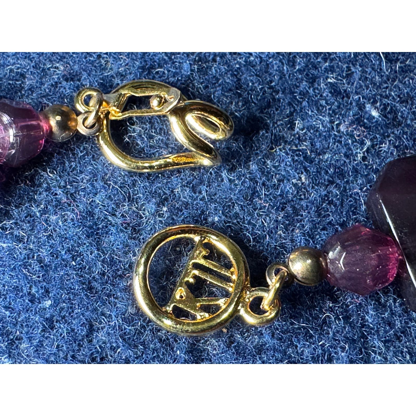 Kenneth Jay Lane Kenneth J Lane Purple Faceted Lucite Statement Necklace 30in Size ONE SIZE - 8 Thumbnail