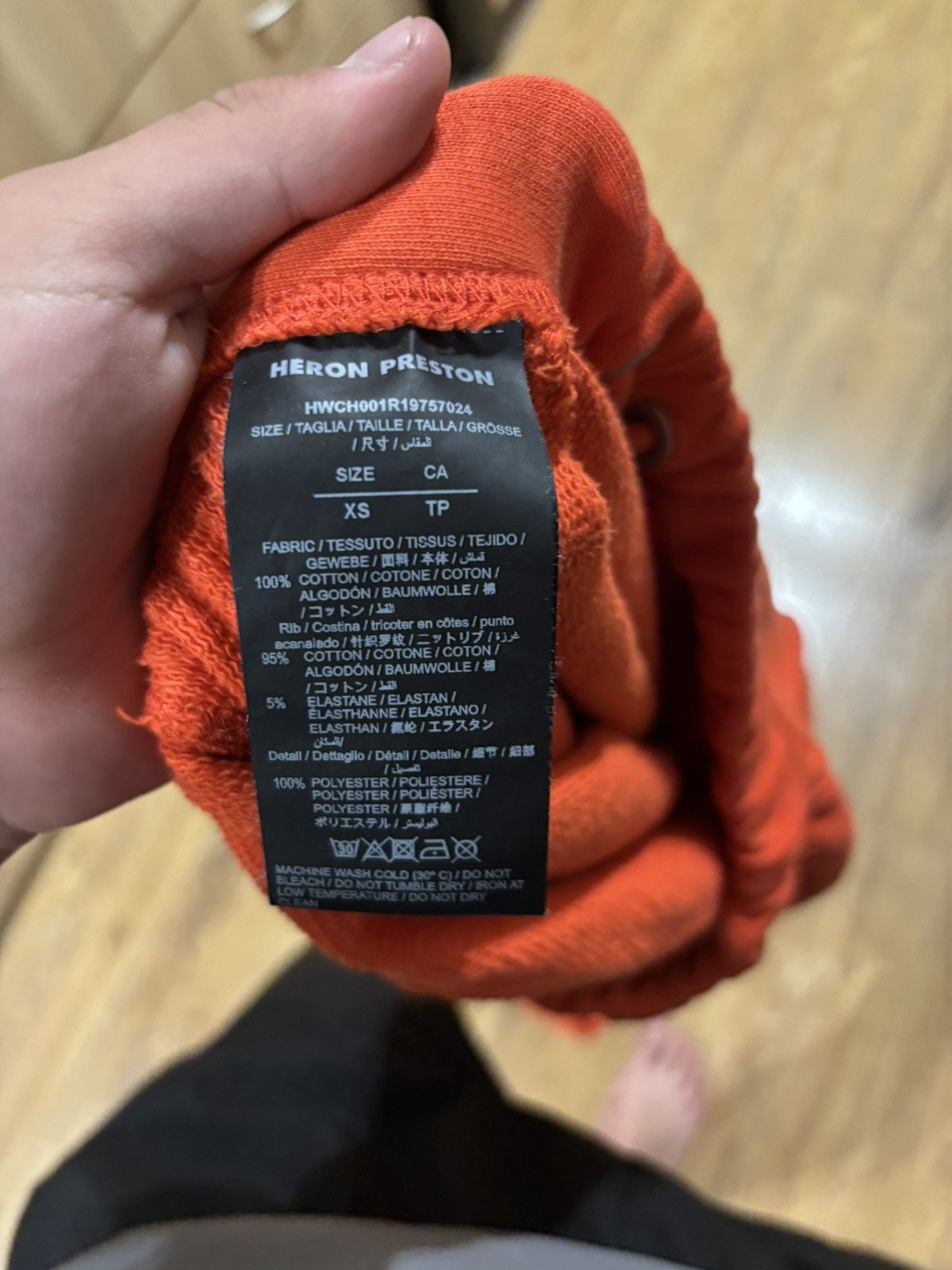 Heron Preston Heron Preston Orange "Стиль" Sweatpants Size US 32 / EU 48 - 5 Thumbnail