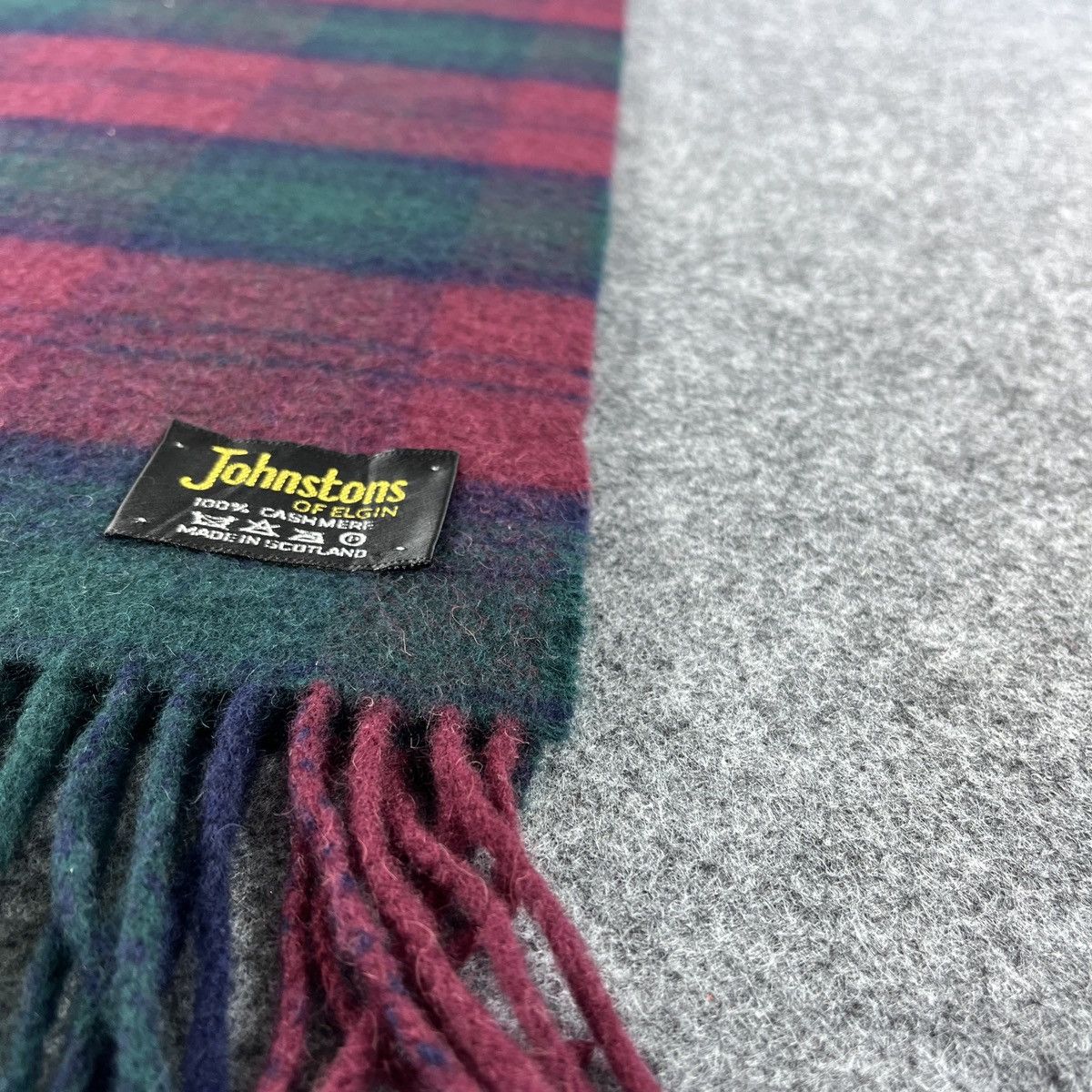 Johnstons Of Elgin × Vintage Johnstons Of Elgin Scarf / Muffler / Neckwear T1240 Size ONE SIZE - 10 Thumbnail