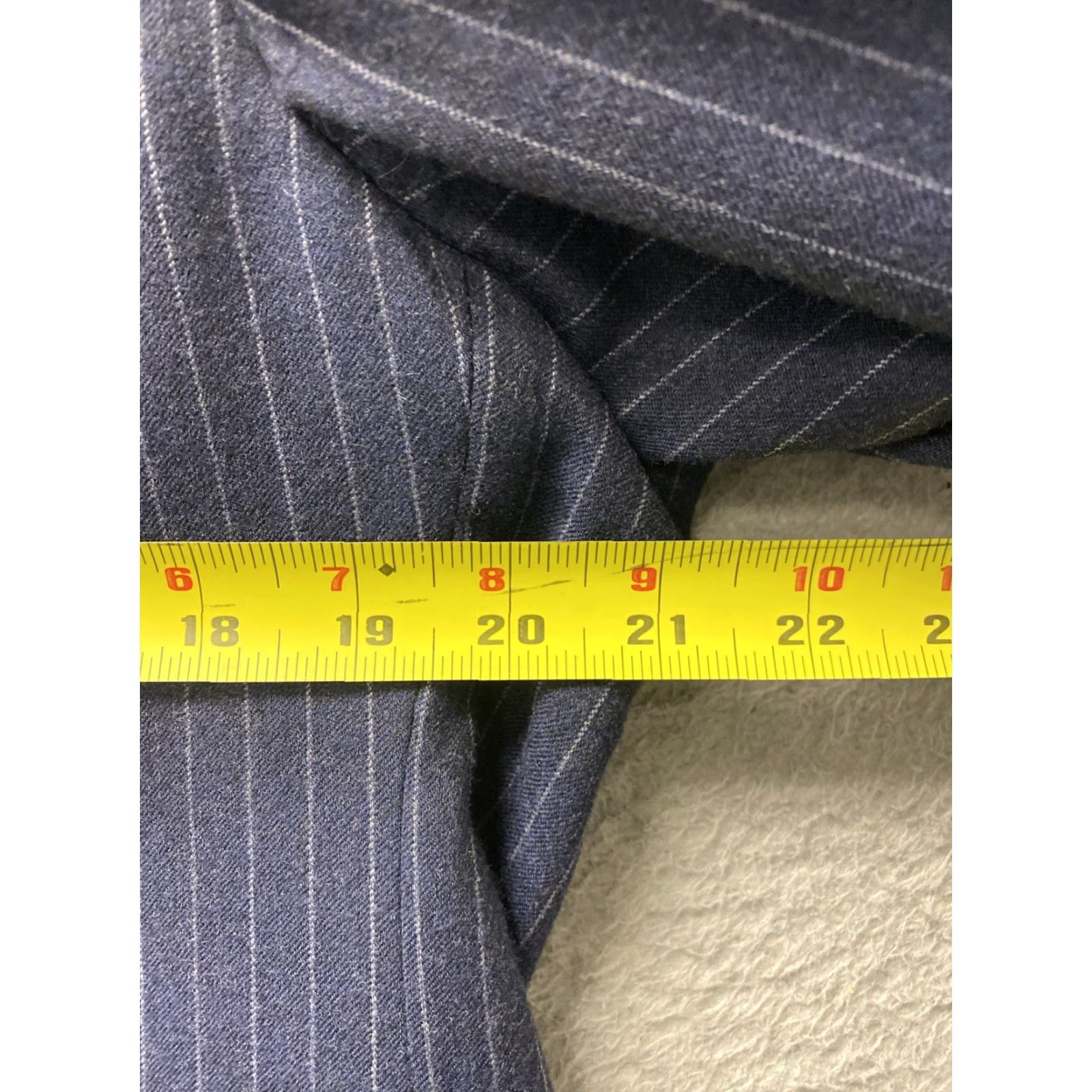 Polo Ralph Lauren VINTAGE Polo Ralph Lauren Striped Blazer Jacket 42 Regular Blue Wool Nautical Mens Size 42R - 2 Thumbnail