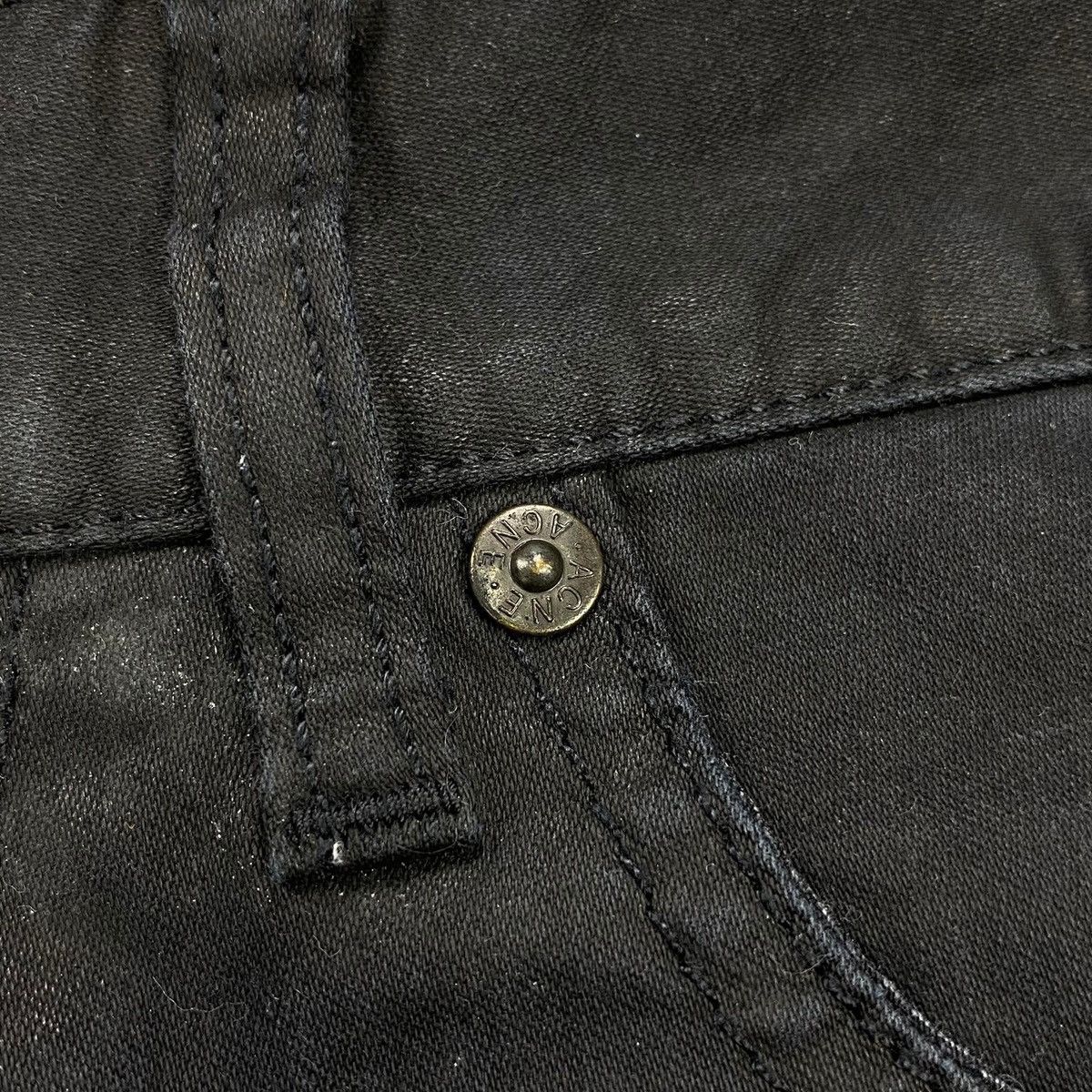 Acne Studios ROC Force Black Slim Straight Denim Jeans Size US 31 - 5 Thumbnail