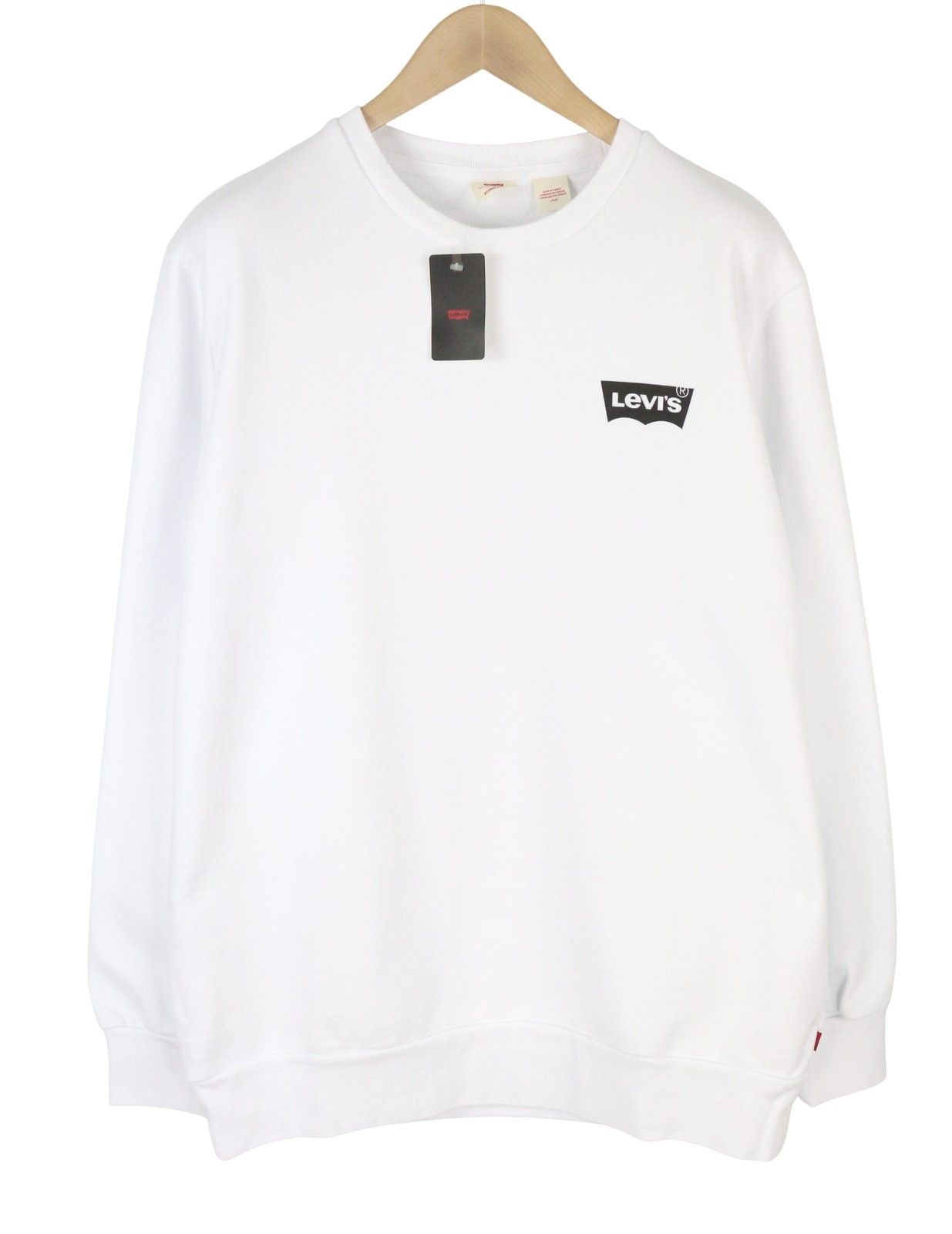 Levi's STANDARD FIT L White Graphic Logo Crew Pullover 87100 Size US L / EU 52-54 / 3 - 2 Thumbnail