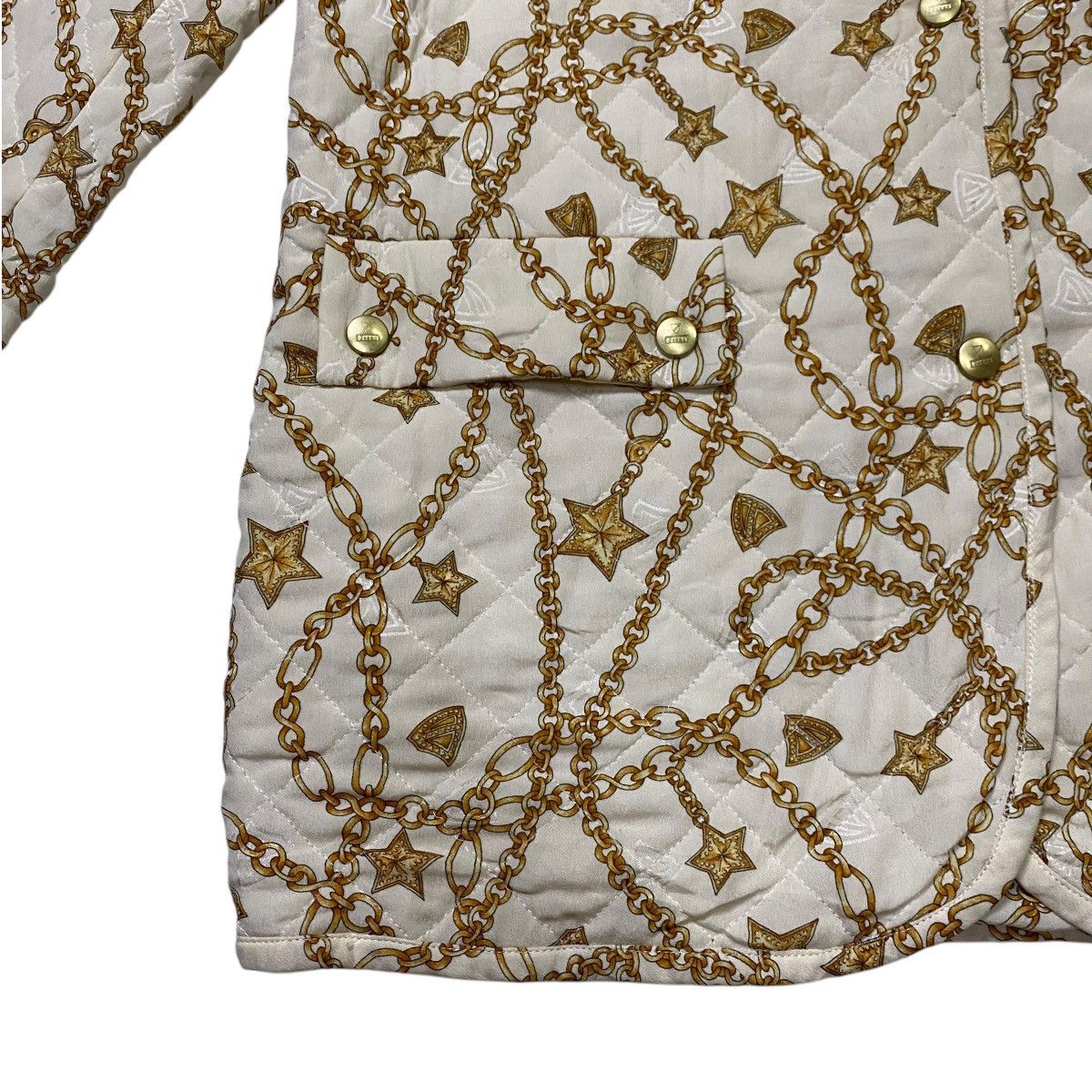 Designer × SikSilk × Vintage Mc David Internatuonal chain logo silk jacket Size S / US 4 / IT 40 - 10 Thumbnail