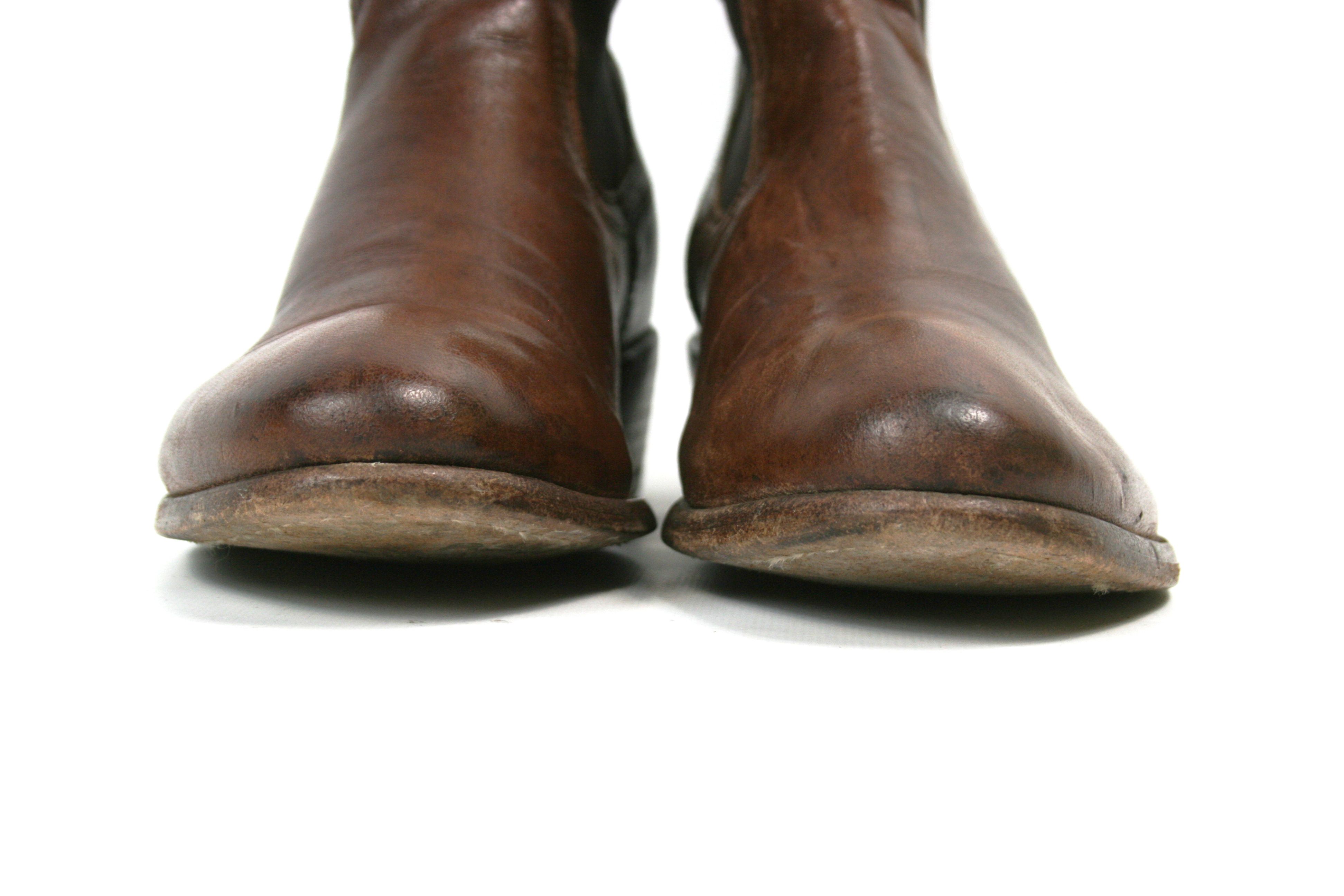Frye Carson Leather Ankle Cowboy Boots Size US 9.5 / IT 39.5 - 4 Thumbnail