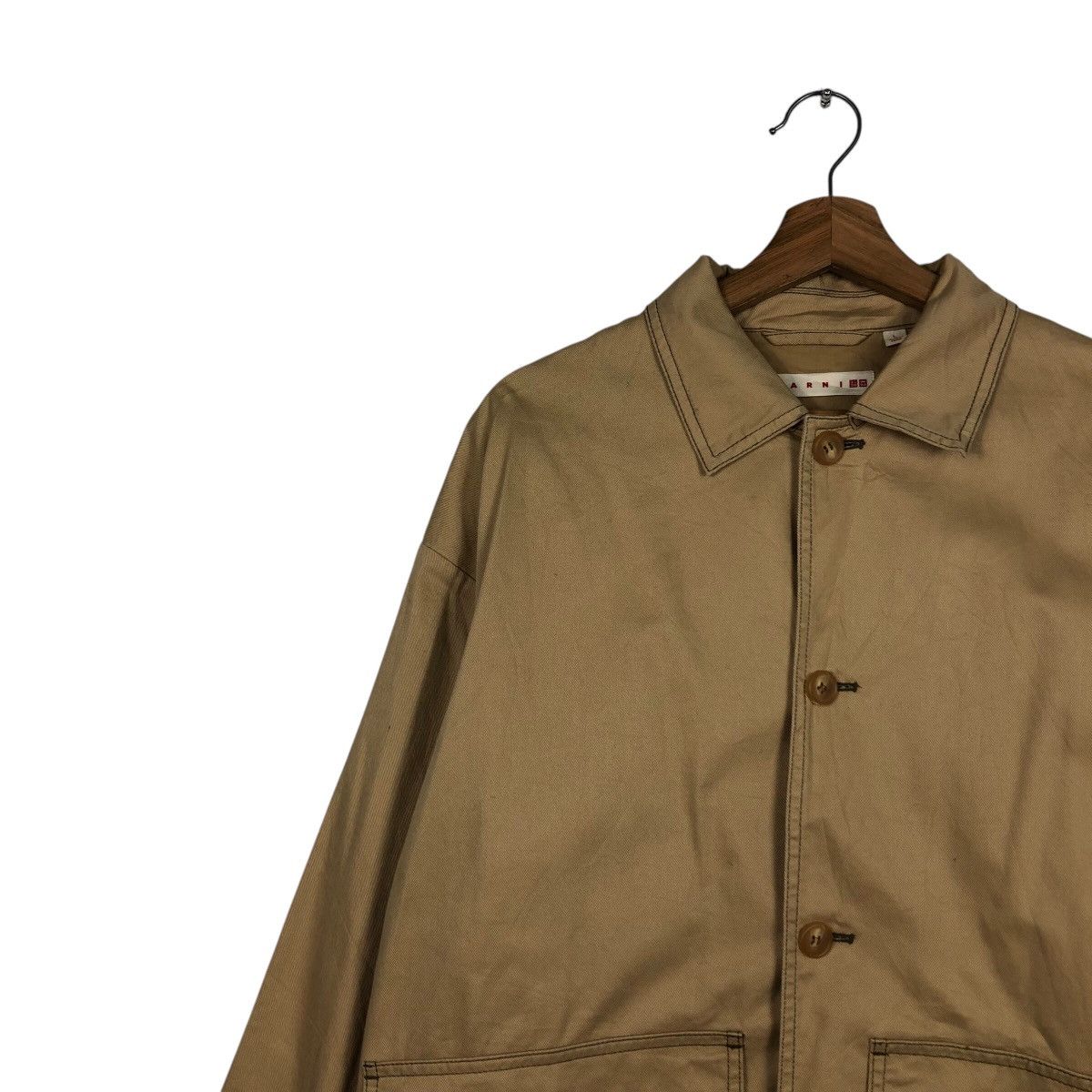 Marni × Uniqlo 📌Marni X Uniqlo Chore Worker Jacket Duck Canvas Size US L / EU 52-54 / 3 - 8 Thumbnail