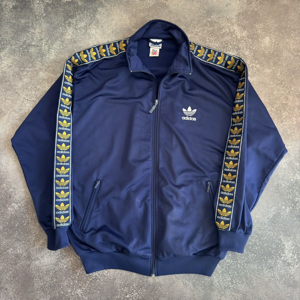 Adidas 90s Adidas Vintage Retro Zip Track Jacket Size US L / EU 52-54 / 3 - 1 Thumbnail