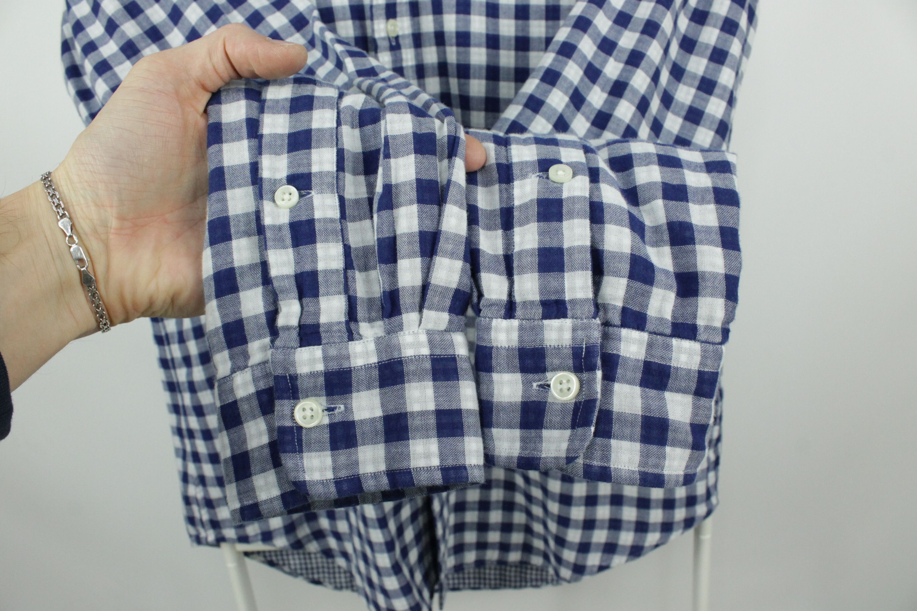 Polo Ralph Lauren × Ralph Lauren Polo Ralph Lauren Blue Checked Light Flannel Shirt Men's Size US M / EU 48-50 / 2 - 5 Thumbnail