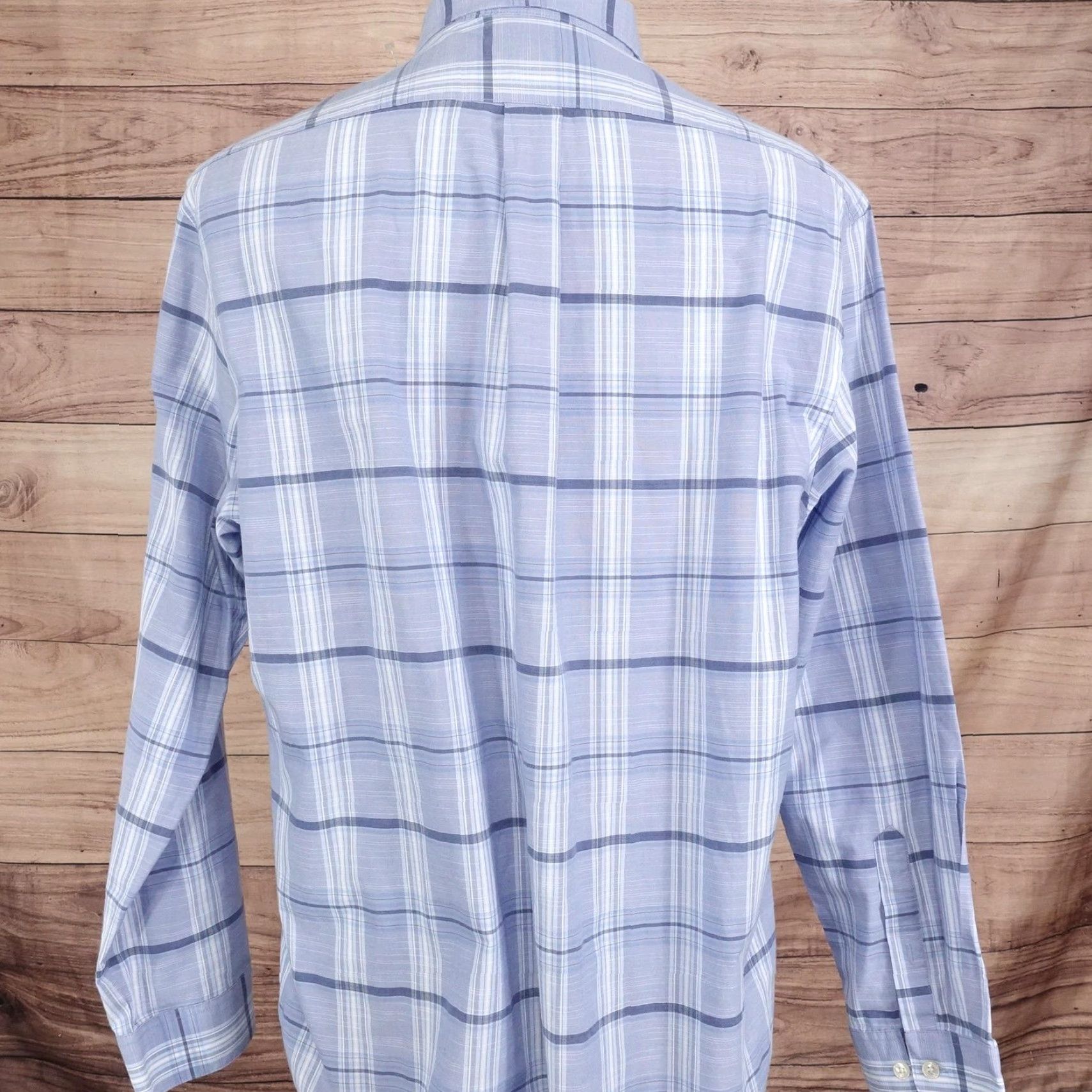 Van Heusen VAN HEUSEN Shirt Mens XL Blue Plaid Classic Fit Button Down Long Sleeve Casual Size US XL / EU 56 / 4 - 4 Thumbnail