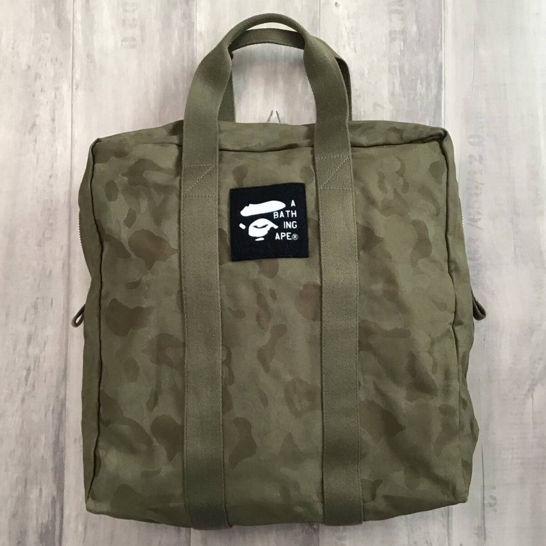 Bape × Nigo 🔥Vintage🔥 BAPE Jacquard camo helmet bag a bathing ape NIGO Size ONE SIZE - 1 Thumbnail