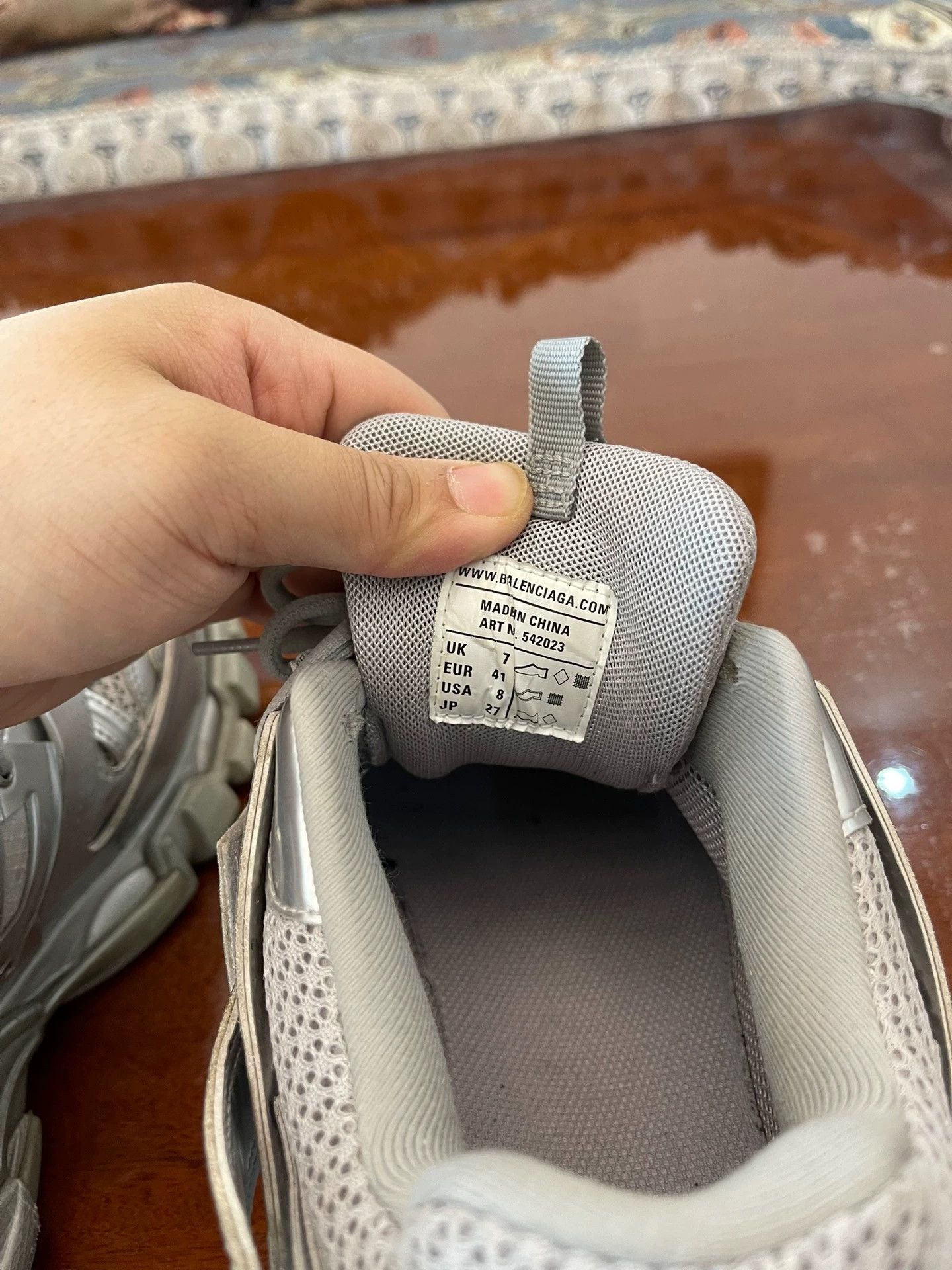 Balenciaga Balenciaga Triple S Metallic Silver 41 Size US 8 / EU 41 - 7 Thumbnail