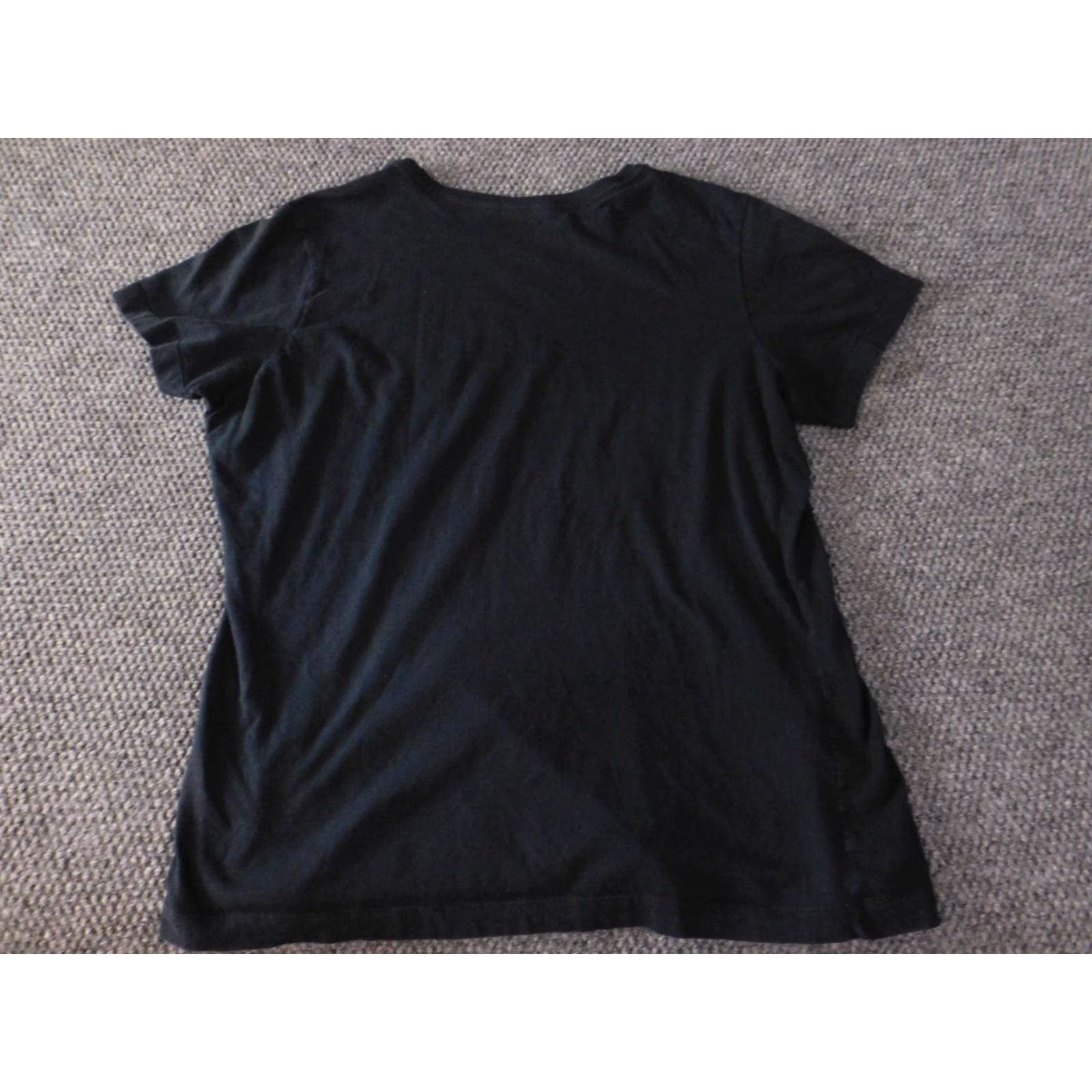Nike Nike Womens Shirt 2XL Black Slim Fit Pullover Crew Neck Cotton T-Shirt Casual Slimming Button IDaho Logo Size XXL / US 16-18 / IT 52-54 - 5 Thumbnail