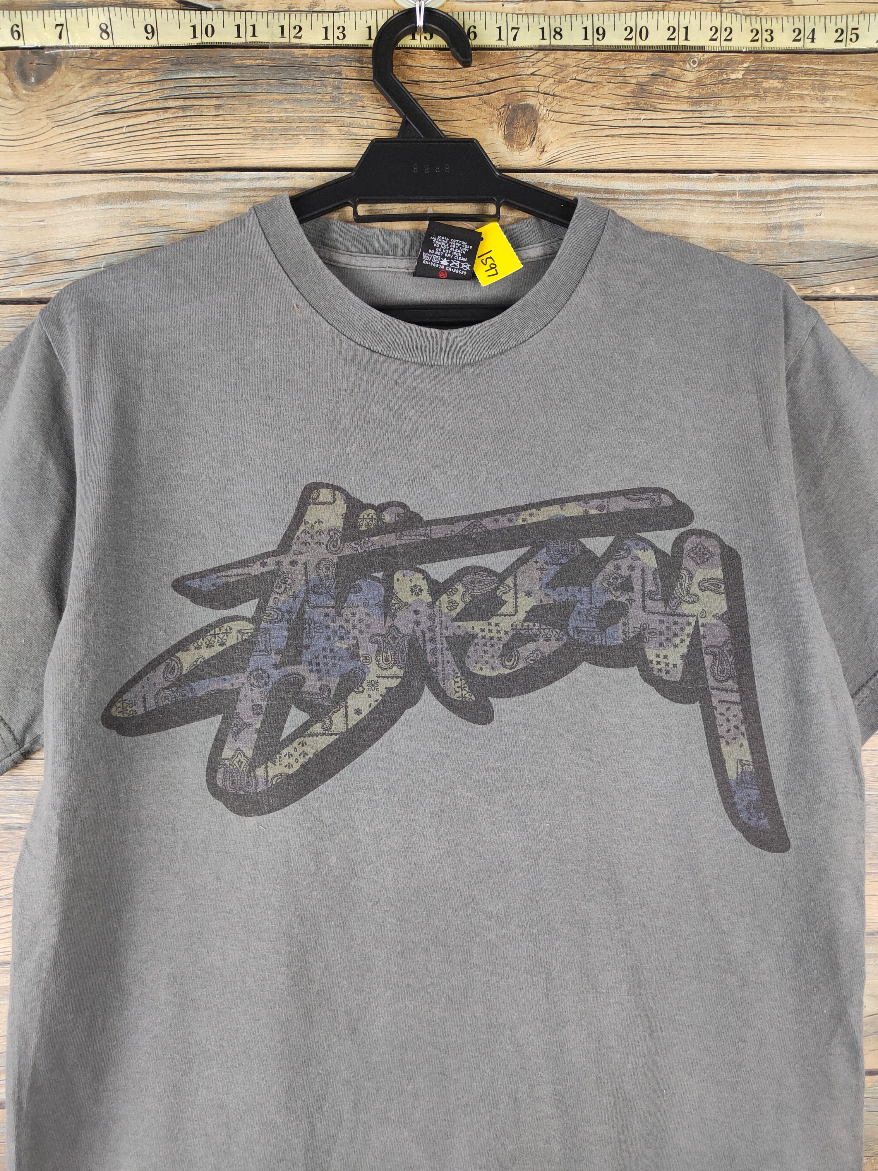 Stussy DL Stussy Dark Gray Short Sleeve T-shirt #1597 Size US S / EU 44-46 / 1 - 2 Thumbnail
