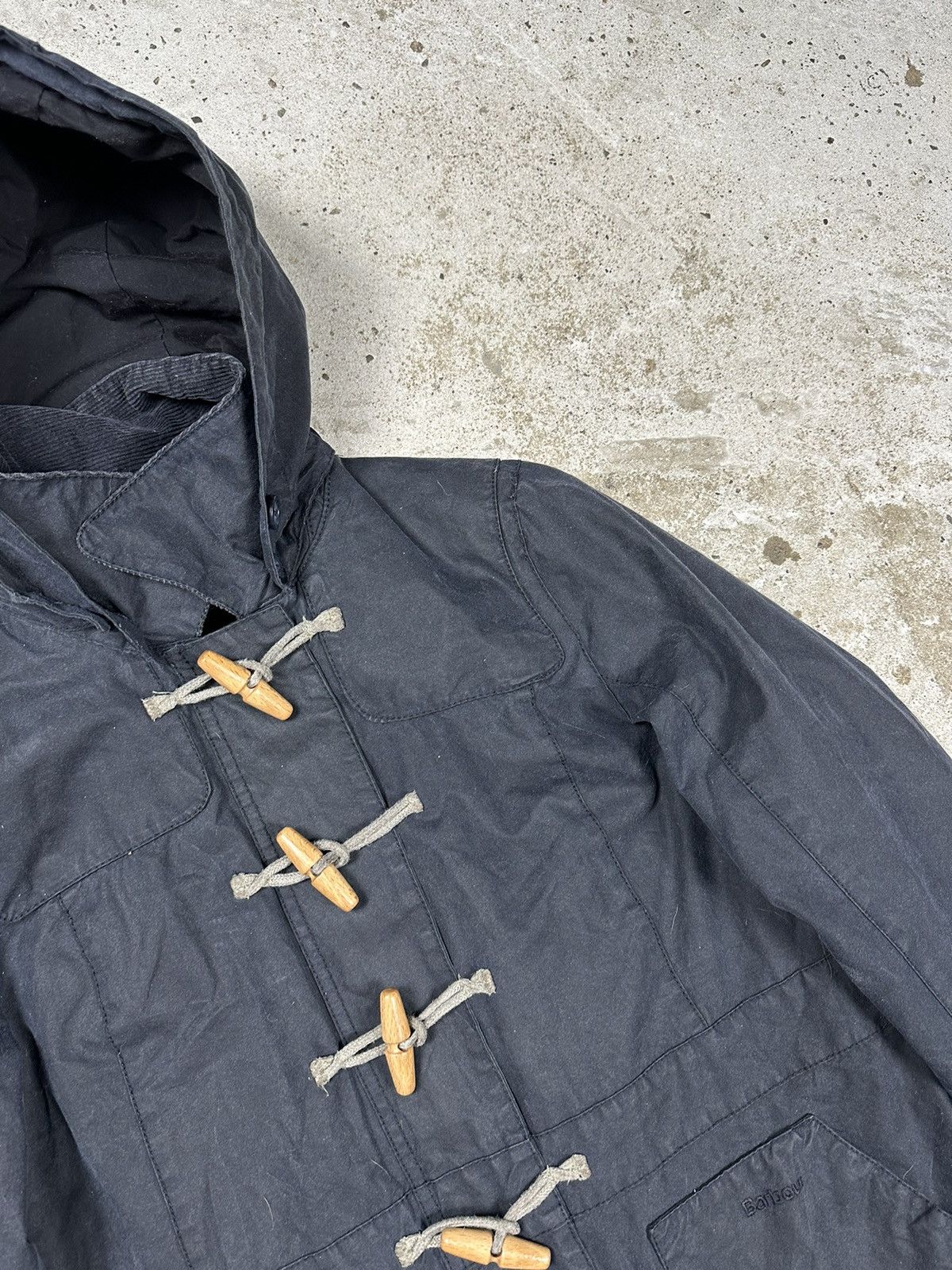 Barbour × Vintage Barbour Navy Vintage Buttermere Waxed Cotton Jacket Size M / US 6-8 / IT 42-44 - 6 Thumbnail