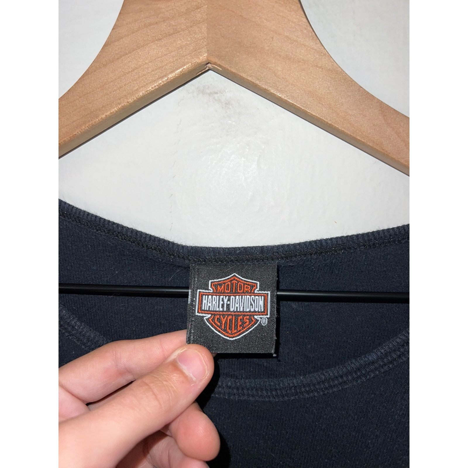 Harley Davidson Womens Harley Davidson Top Sturgis Hills Thrashed Stained L Size L / US 10 / IT 46 - 9 Thumbnail