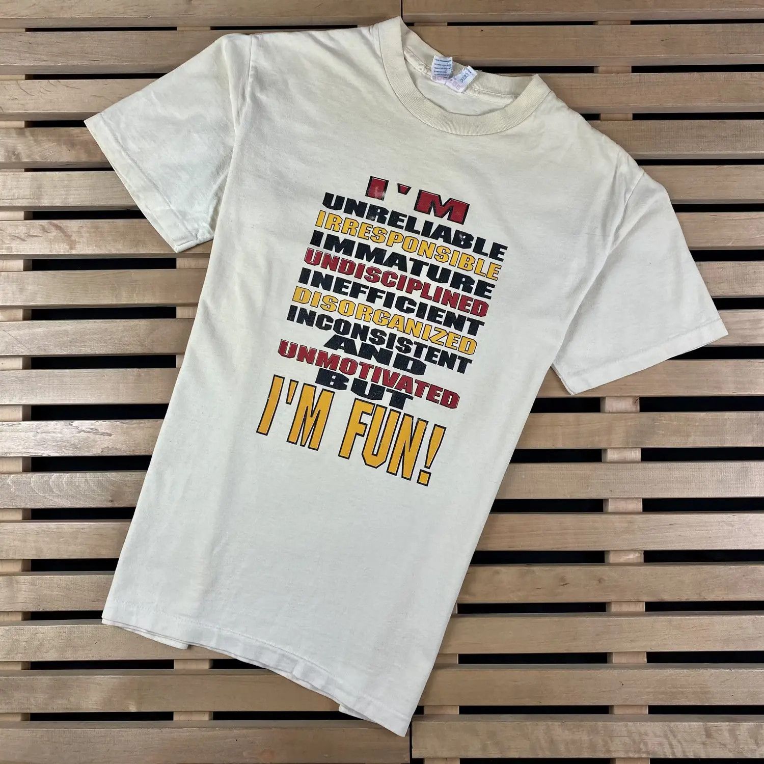 Vintage Mens Vintage T-Shirt Self Deprecating Humor Size L Size US L / EU 52-54 / 3 - 1 Thumbnail