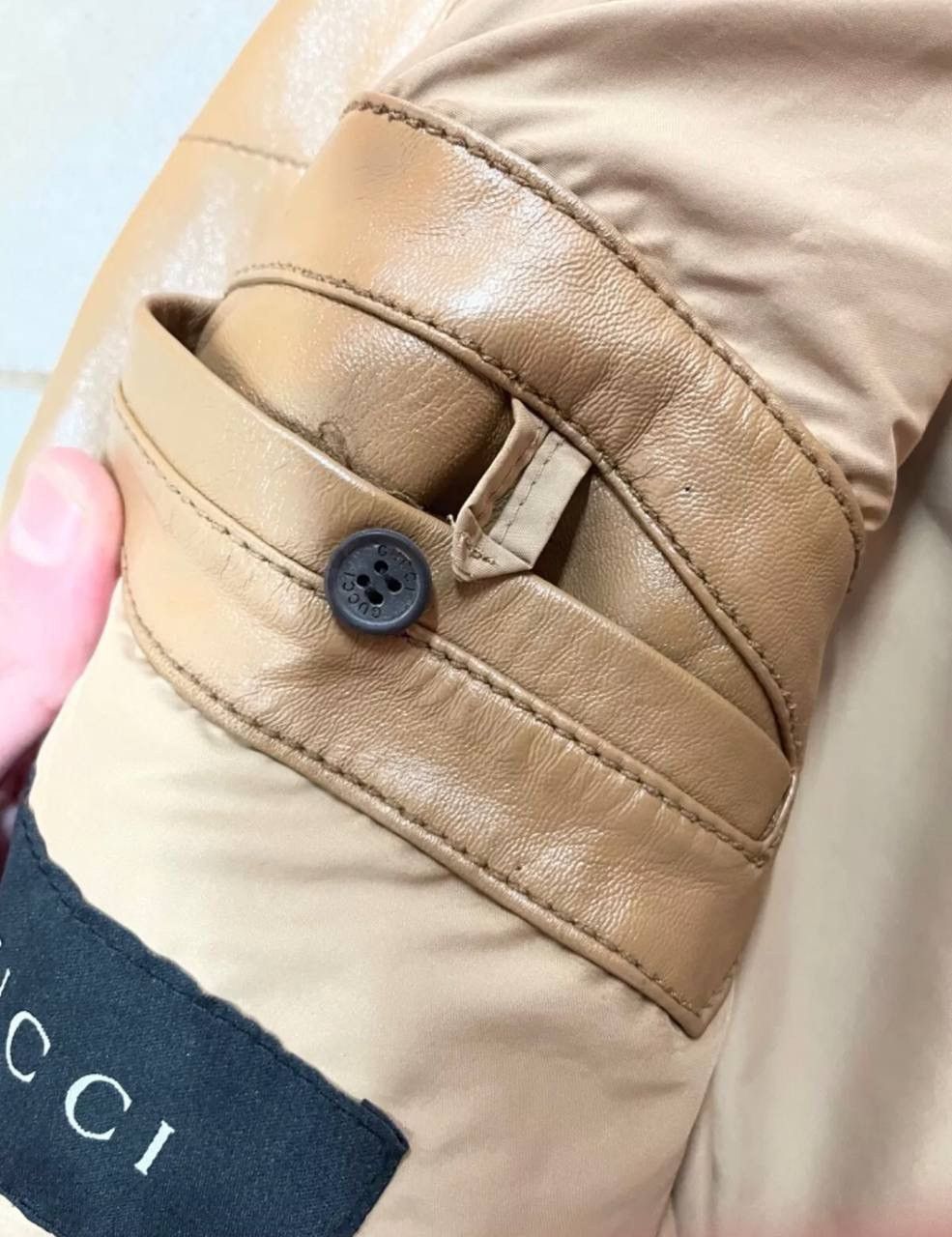 Gucci Runway Open 2001 Vintage GUCCI Leather Trench Coat Jacket Size US M / EU 48-50 / 2 - 16 Thumbnail