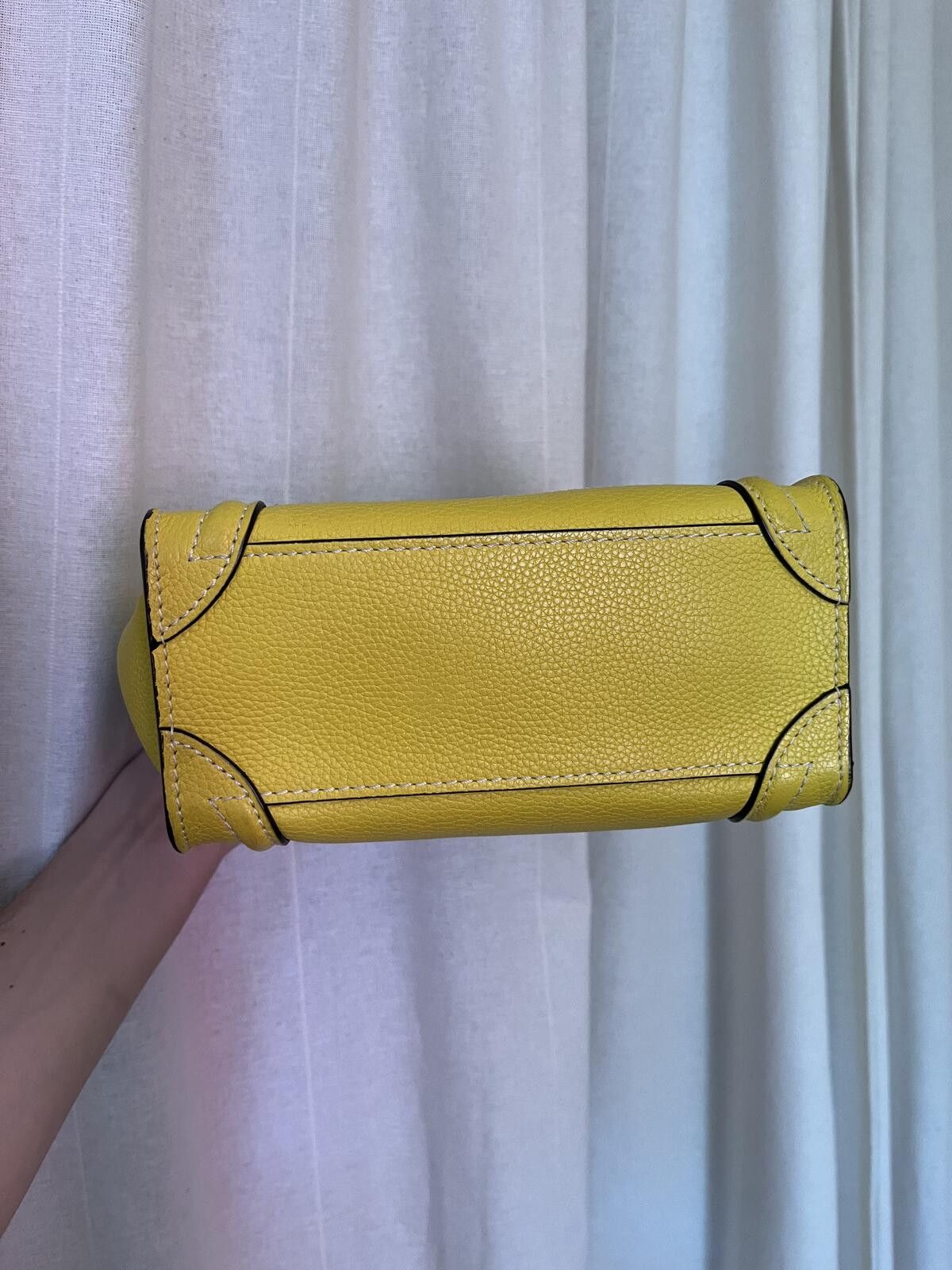 Celine CELINE PHOEBE PHILO 2011 YELLOW NANO LUGGAGE TOTE BAG Size ONE SIZE - 9 Thumbnail