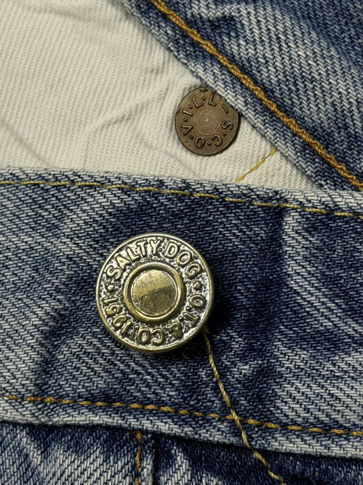 Japanese Brand Vintage 90s Salty Dog Union Made Selvedge Denim Jeans | W31 Size US 31 - 12 Thumbnail