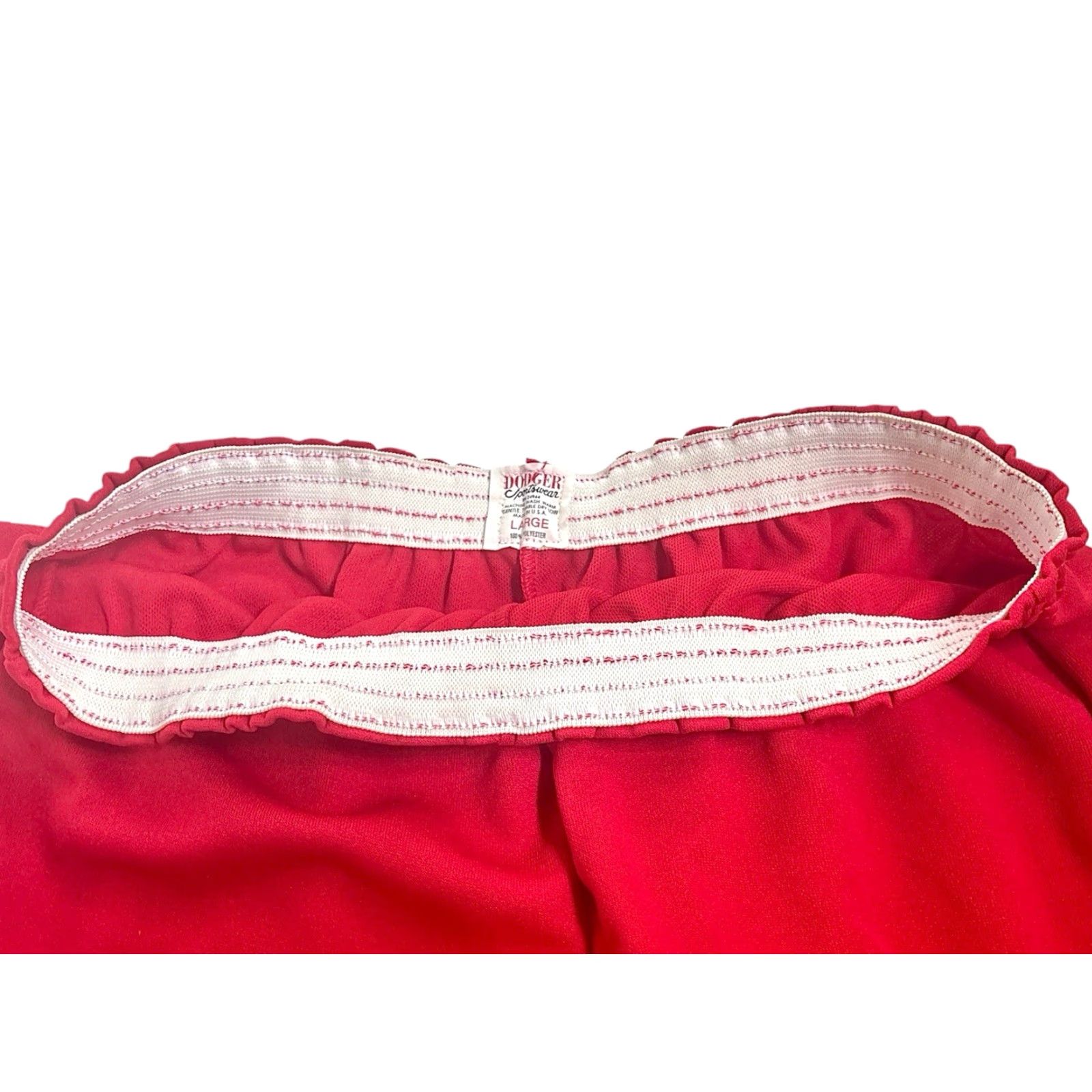 Vintage VINTAGE Dodger Athletic Shorts Mens L Red 80s Deadstock NWOT USA Made Athletic Elastic Waist Size US 33 - 4 Thumbnail