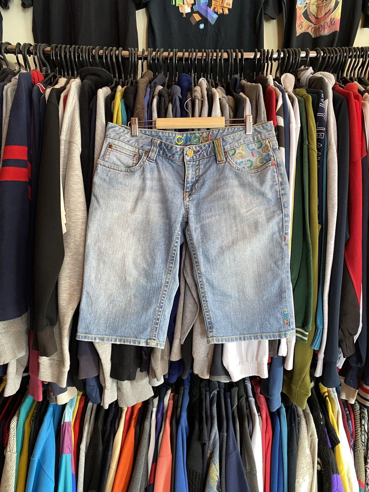 Coogi COOGI EMBROIDERED DENIM VINTAGE SHORTS Y2k Size US 32 / EU 48 - 3 Thumbnail