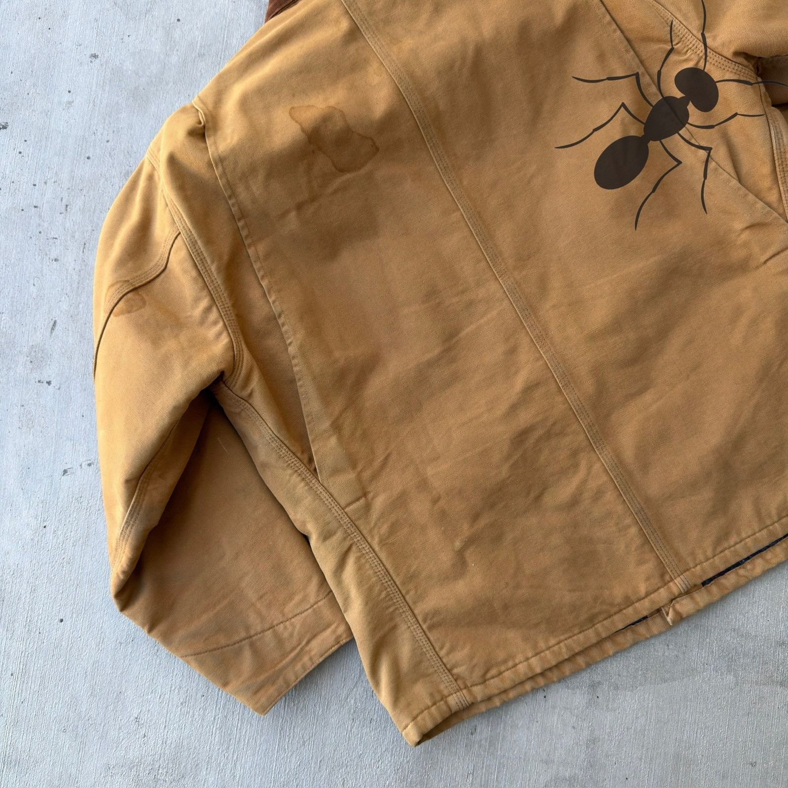 Carhartt × Vintage Carhartt brown chore blanket lined work wear jacket Size US L / EU 52-54 / 3 - 7 Thumbnail