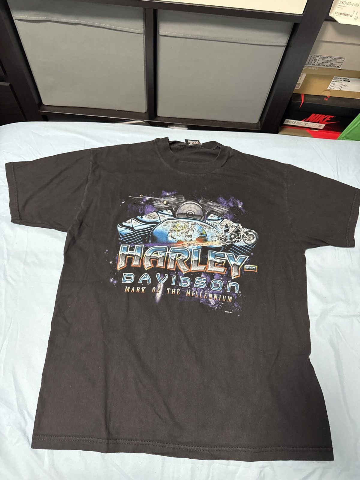 Harley Davidson × Vintage 1999 Harley Tee Beefy Hanes Size US L / EU 52-54 / 3 - 1 Thumbnail