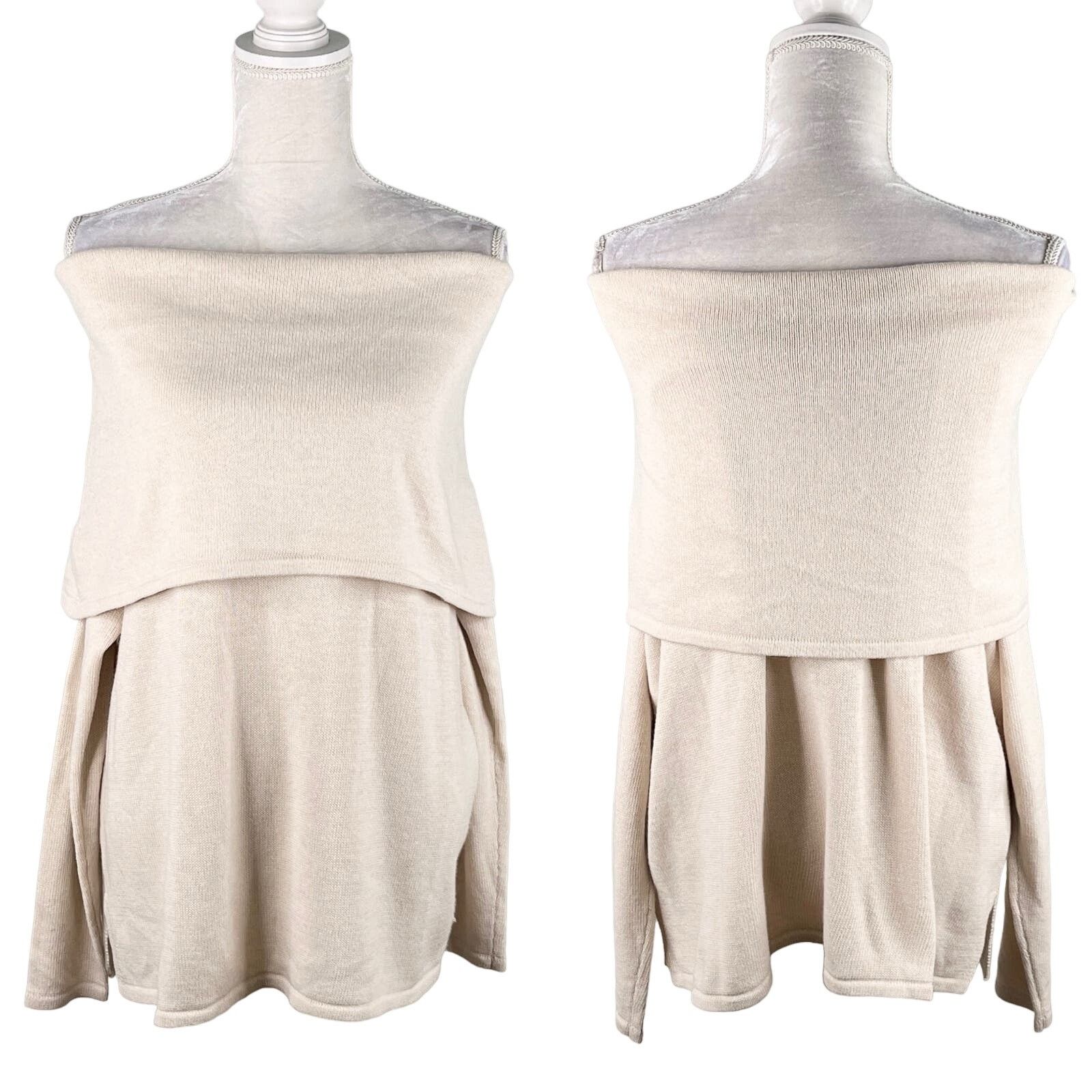 Other Sugarlips Sweater Off Shoulder M/L Cream Long Sleeve New Size L / US 10 / IT 46 - 1 Thumbnail