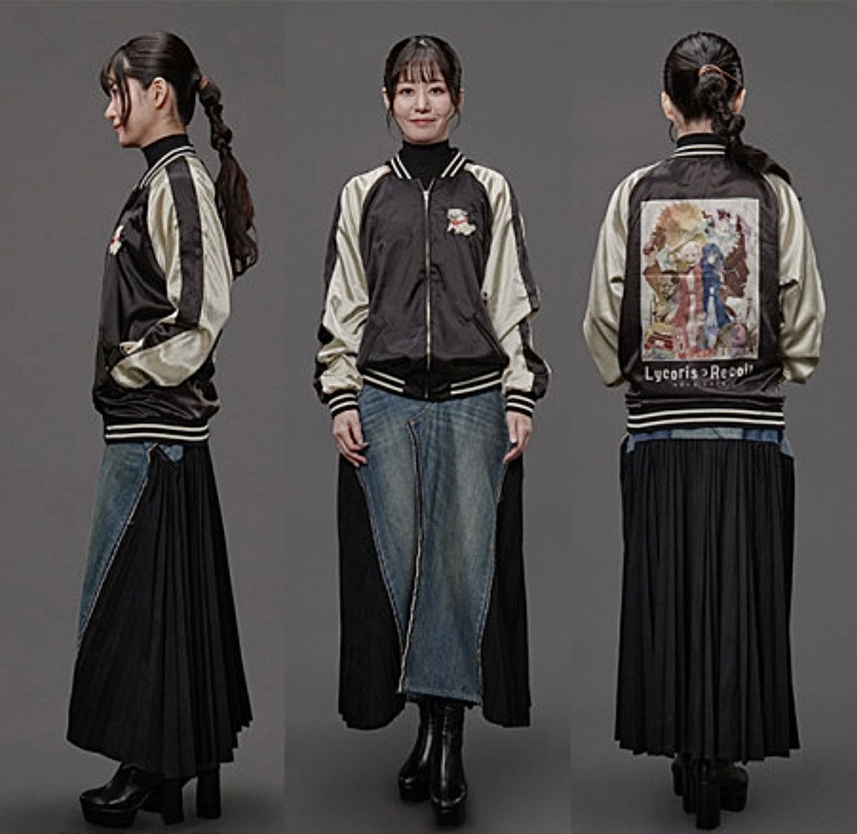 Anime LIMITED EDITION LYCORIS RECOIL SUKAJAN REVERSIBLE JACKET Size US M / EU 48-50 / 2 - 3 Thumbnail