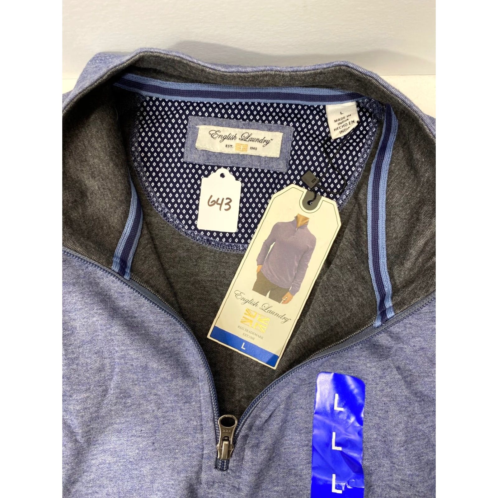 English Laundry English Laundry Sweatshirt Women Purple L 1/4 Zip Long Sleeve Turtleneck Cotton Blend Activewear Regular Size Type Sweatshirt Size L / US 10 / IT 46 - 3 Thumbnail