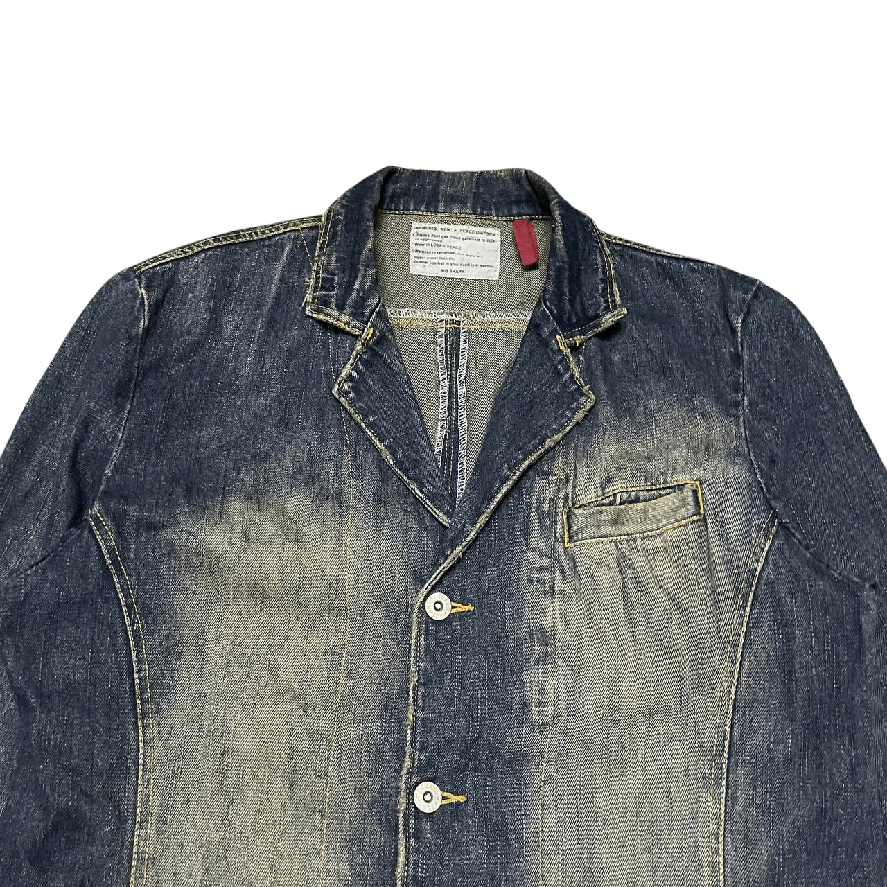 Japanese Brand Vintage Big Shark Denim Jacket Size US M / EU 48-50 / 2 - 2 Thumbnail